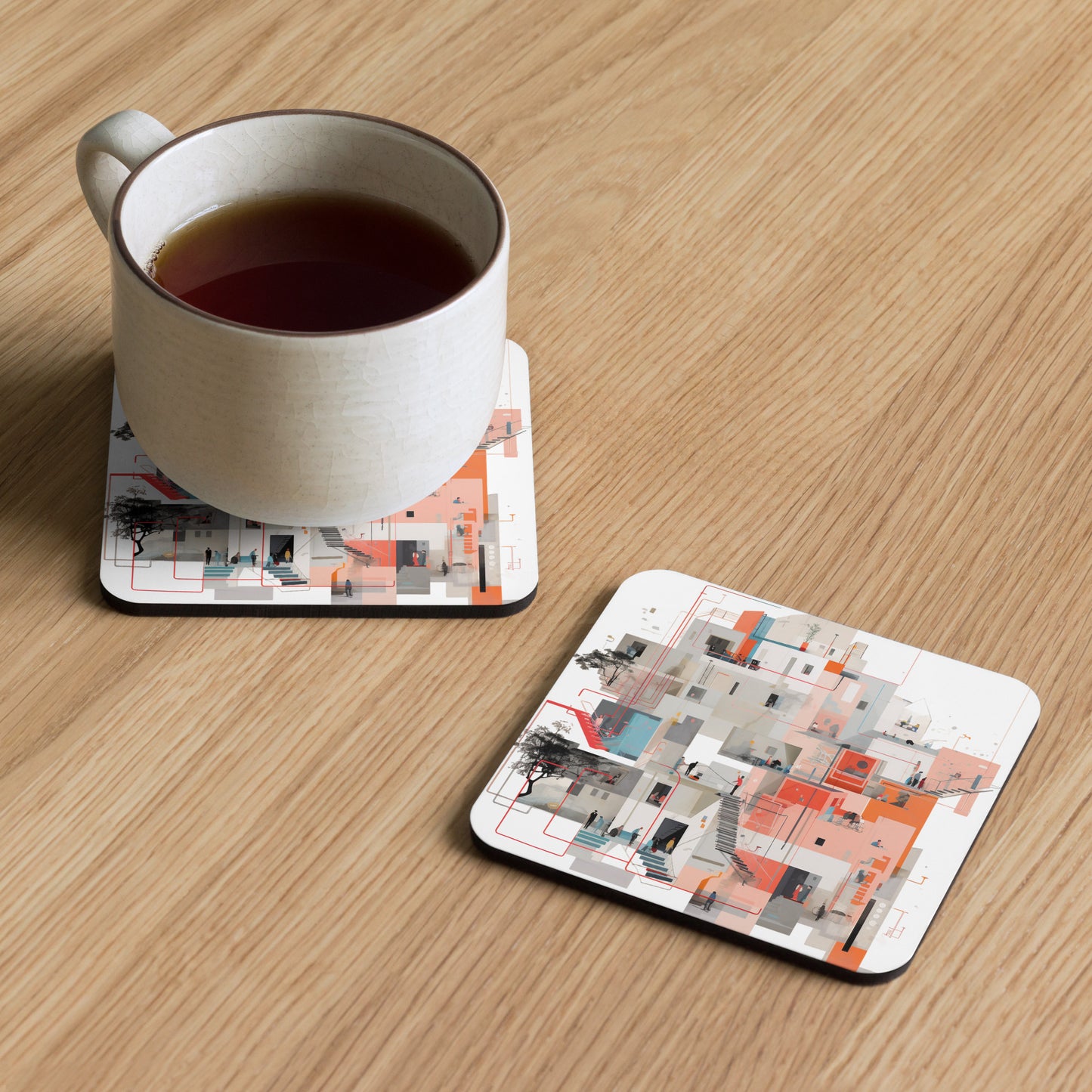 T-C Cork-back coaster