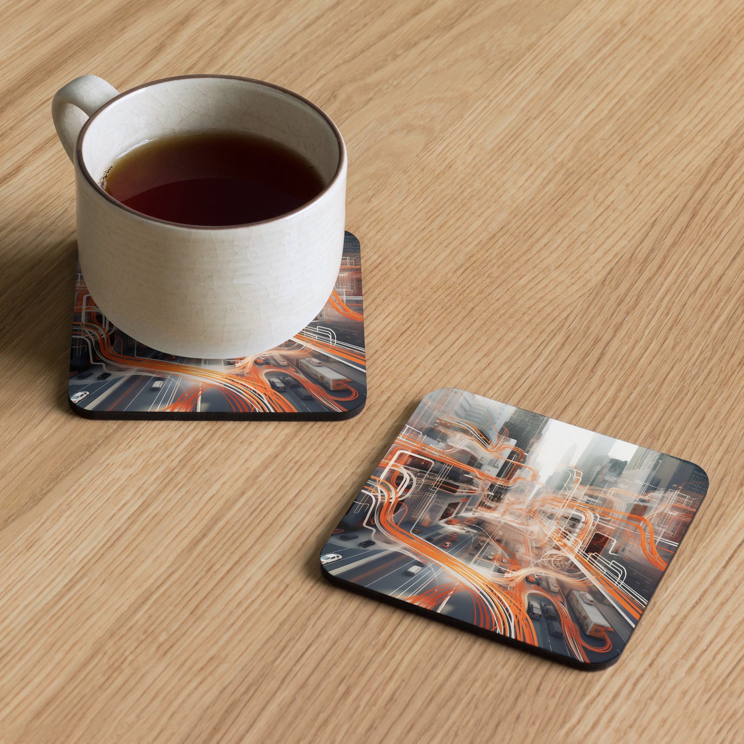 D-S Cork-back coaster