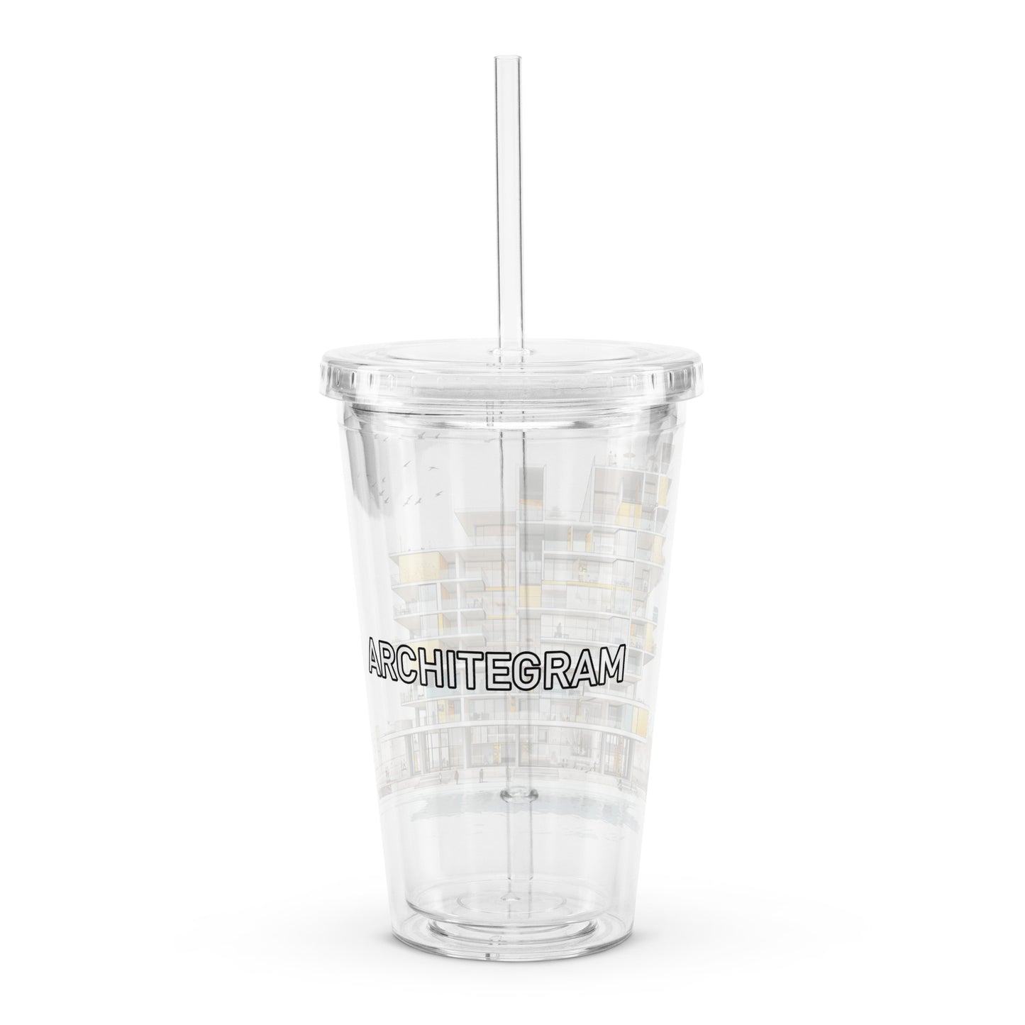 T-SE Clear plastic tumbler