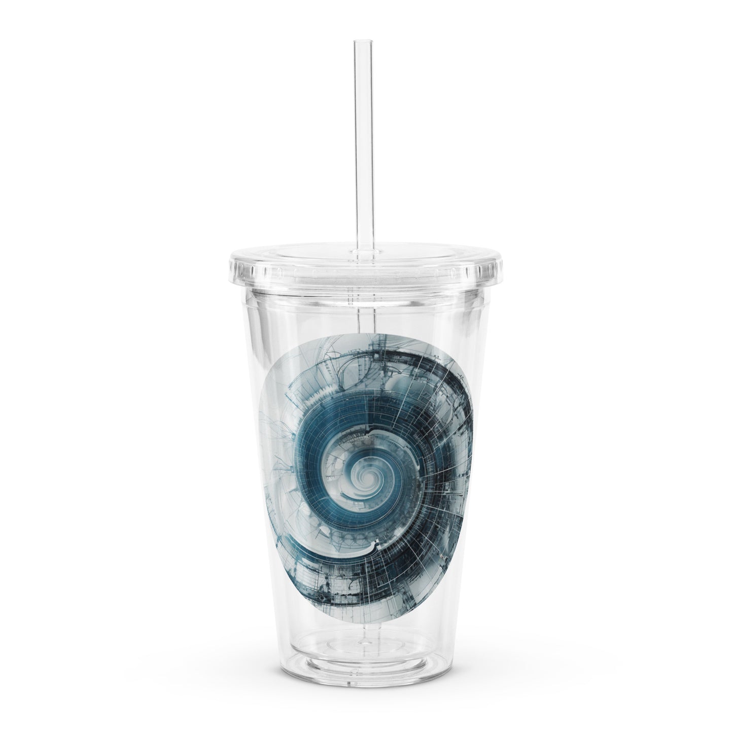 F-P Clear plastic tumbler