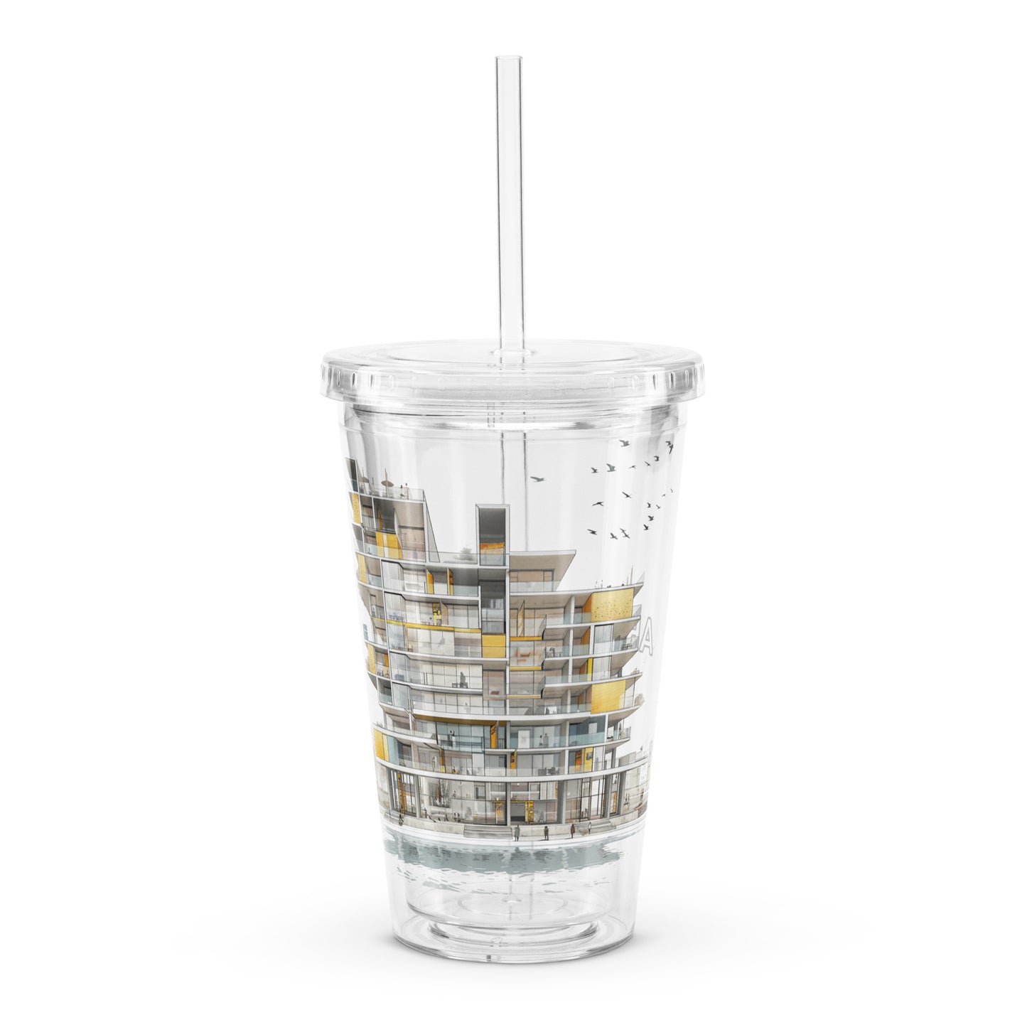 T-SE Clear plastic tumbler