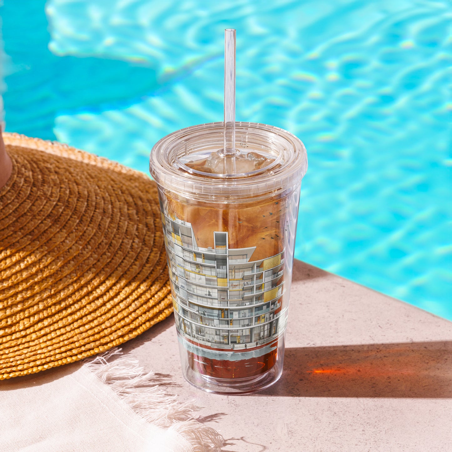 T-SE Clear plastic tumbler