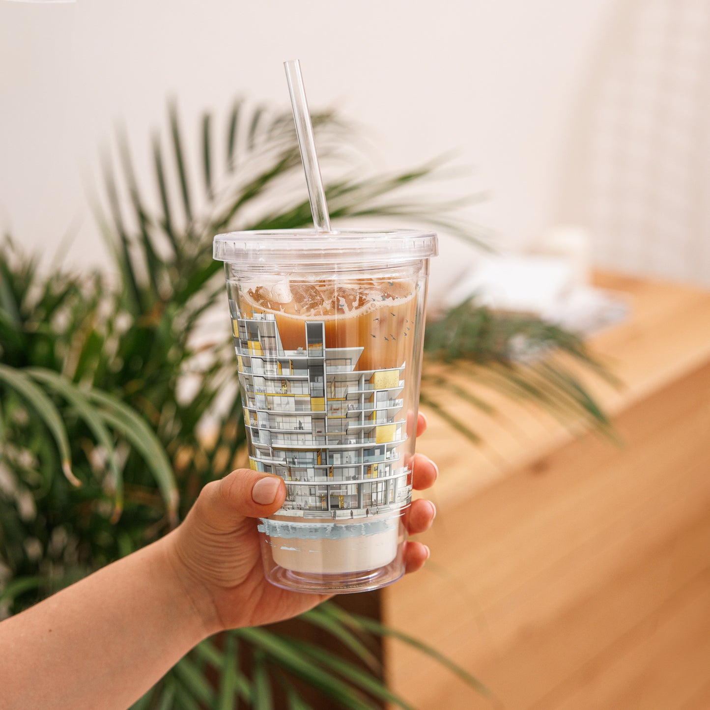 T-SE Clear plastic tumbler