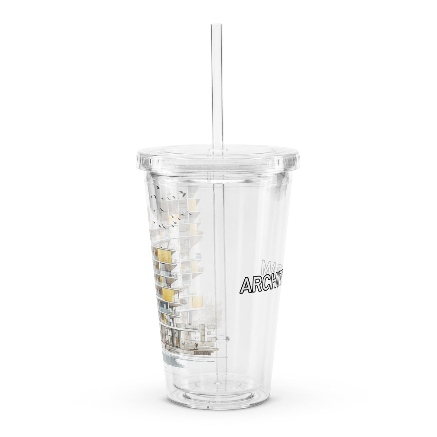 T-SE Clear plastic tumbler