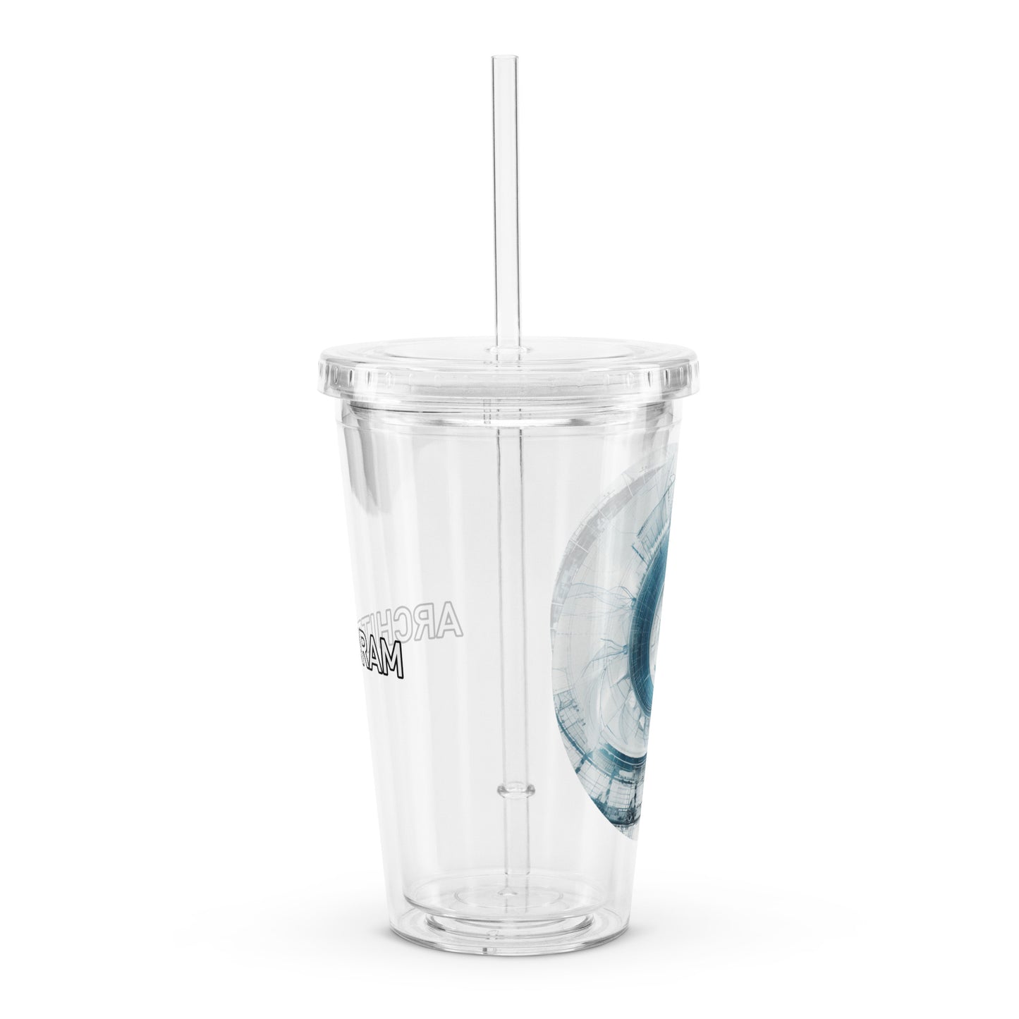 F-P Clear plastic tumbler