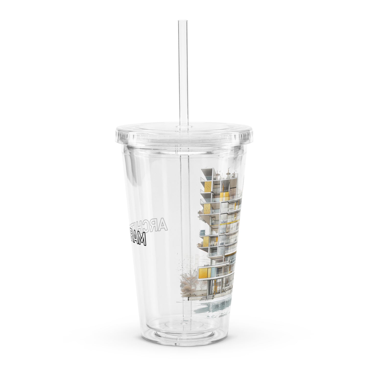 T-SE Clear plastic tumbler