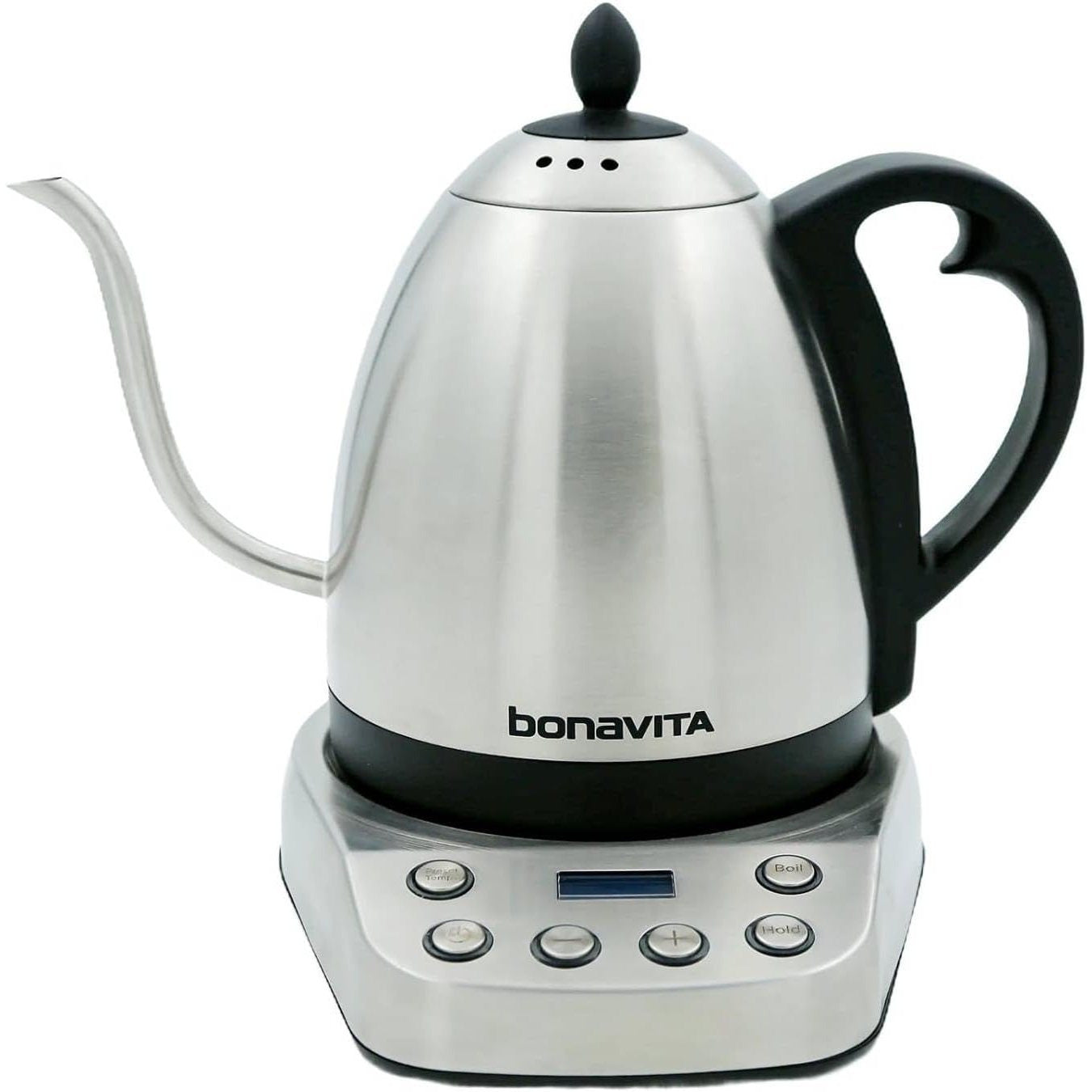 Electric Gooseneck Kettle 1L – Bonavita, Stainless Steel, Temp Control, Fast Boil
