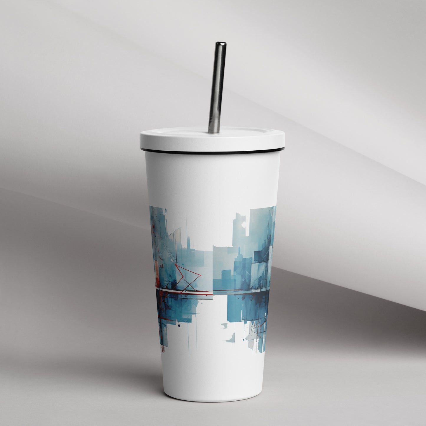 Vaso térmico DS con pajita