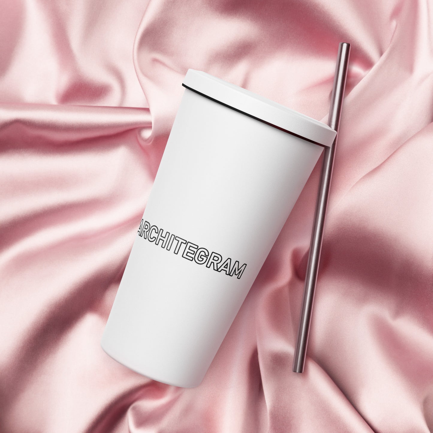 Vaso térmico con pajita
