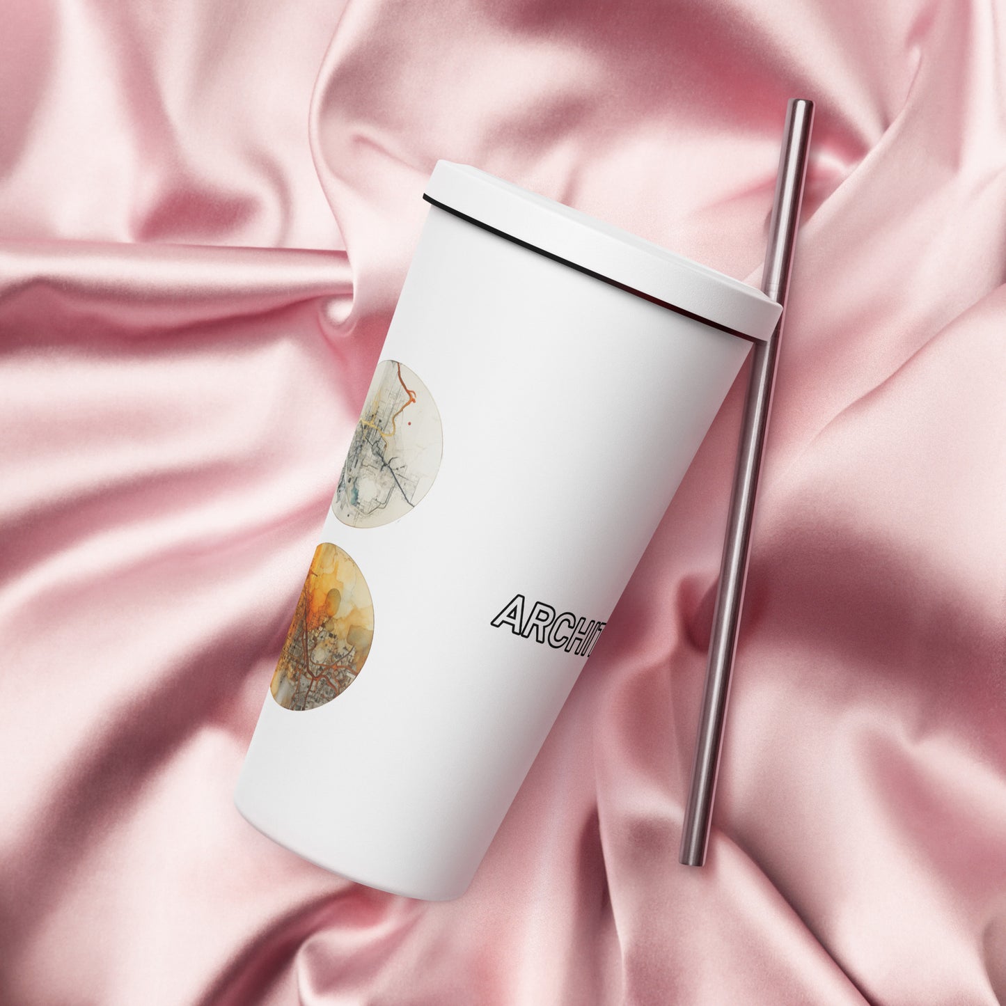 Vaso térmico con pajita