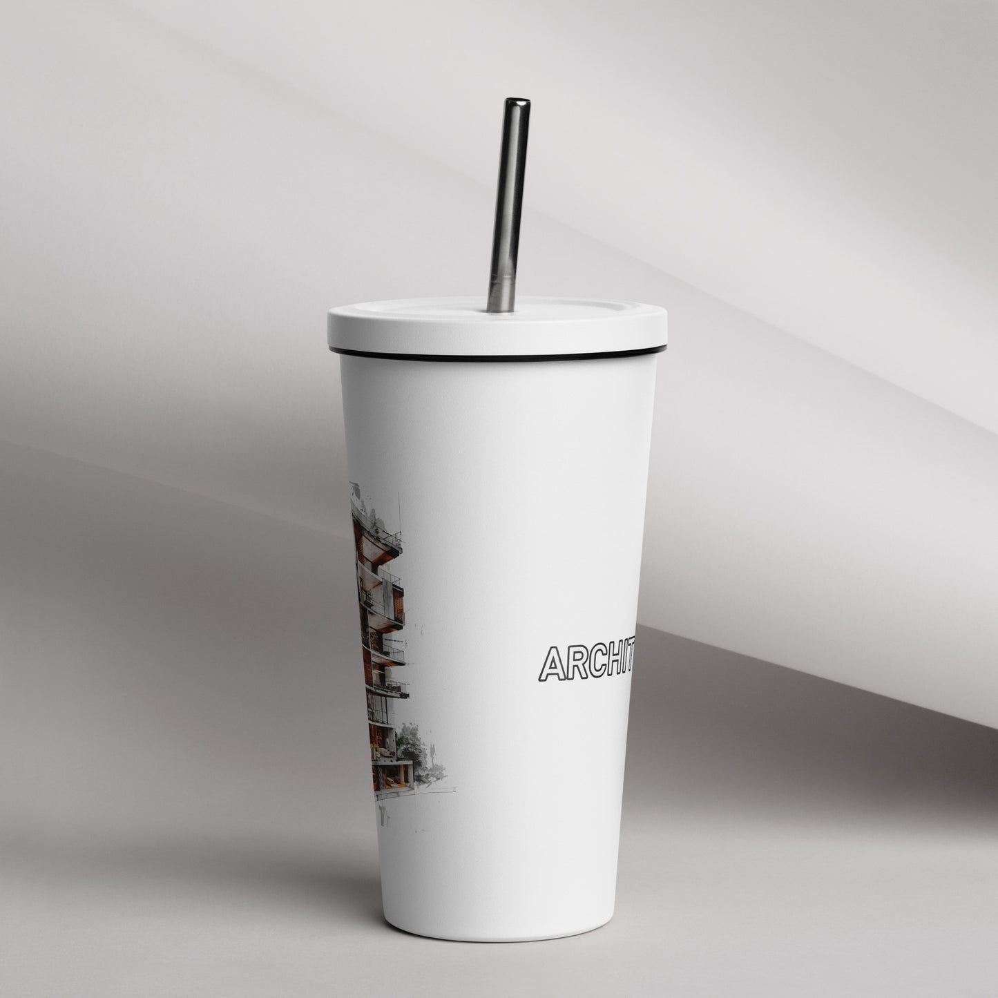 Vaso térmico con pajita T-SE