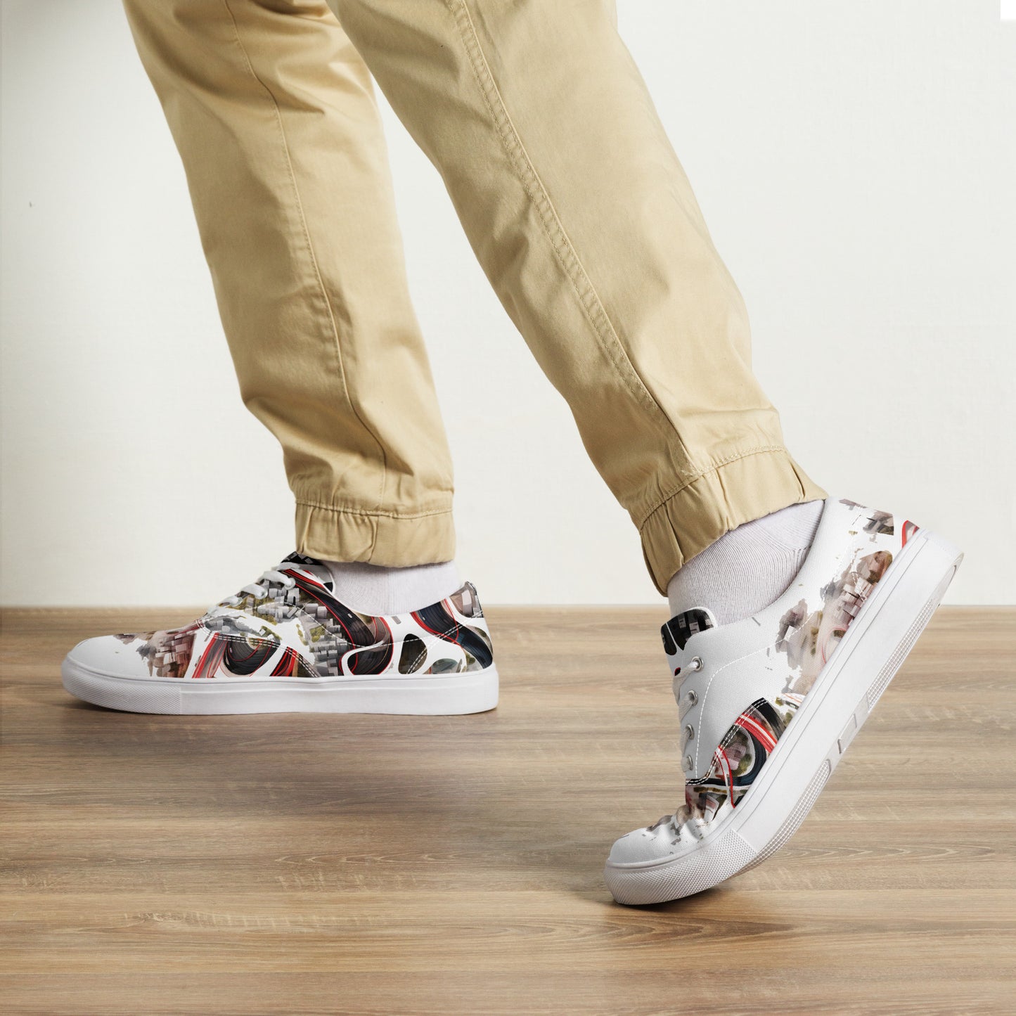 Men’s lace-up canvas shoes