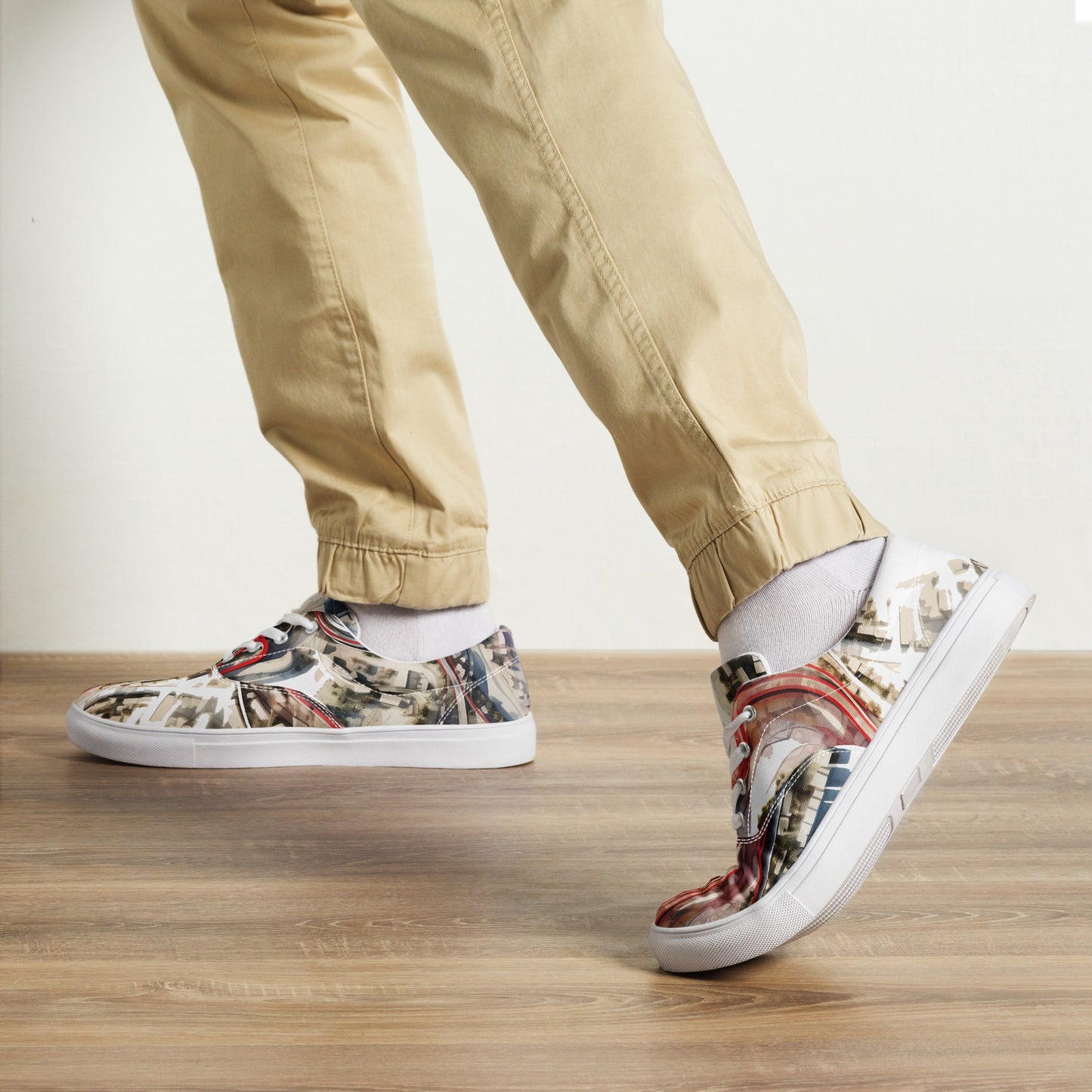 Men’s lace-up canvas shoes