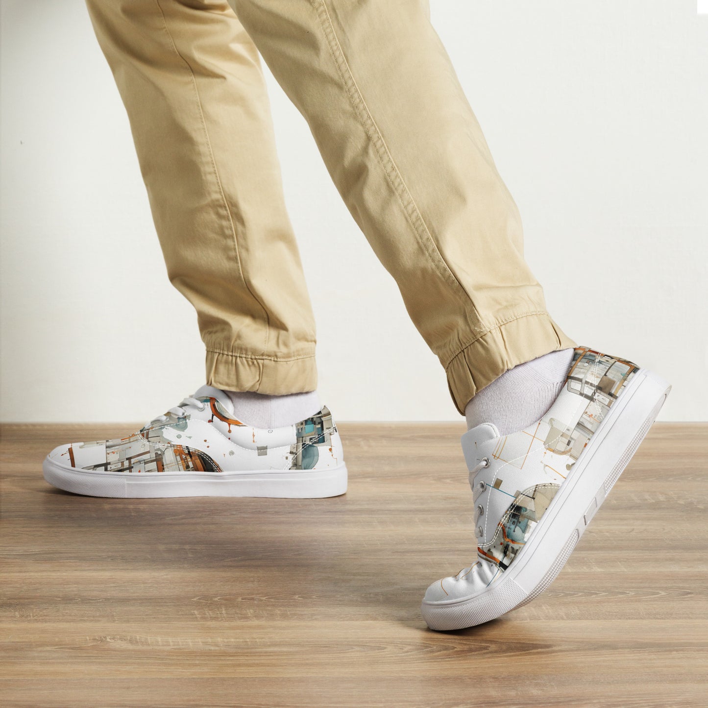 Men’s lace-up canvas shoes