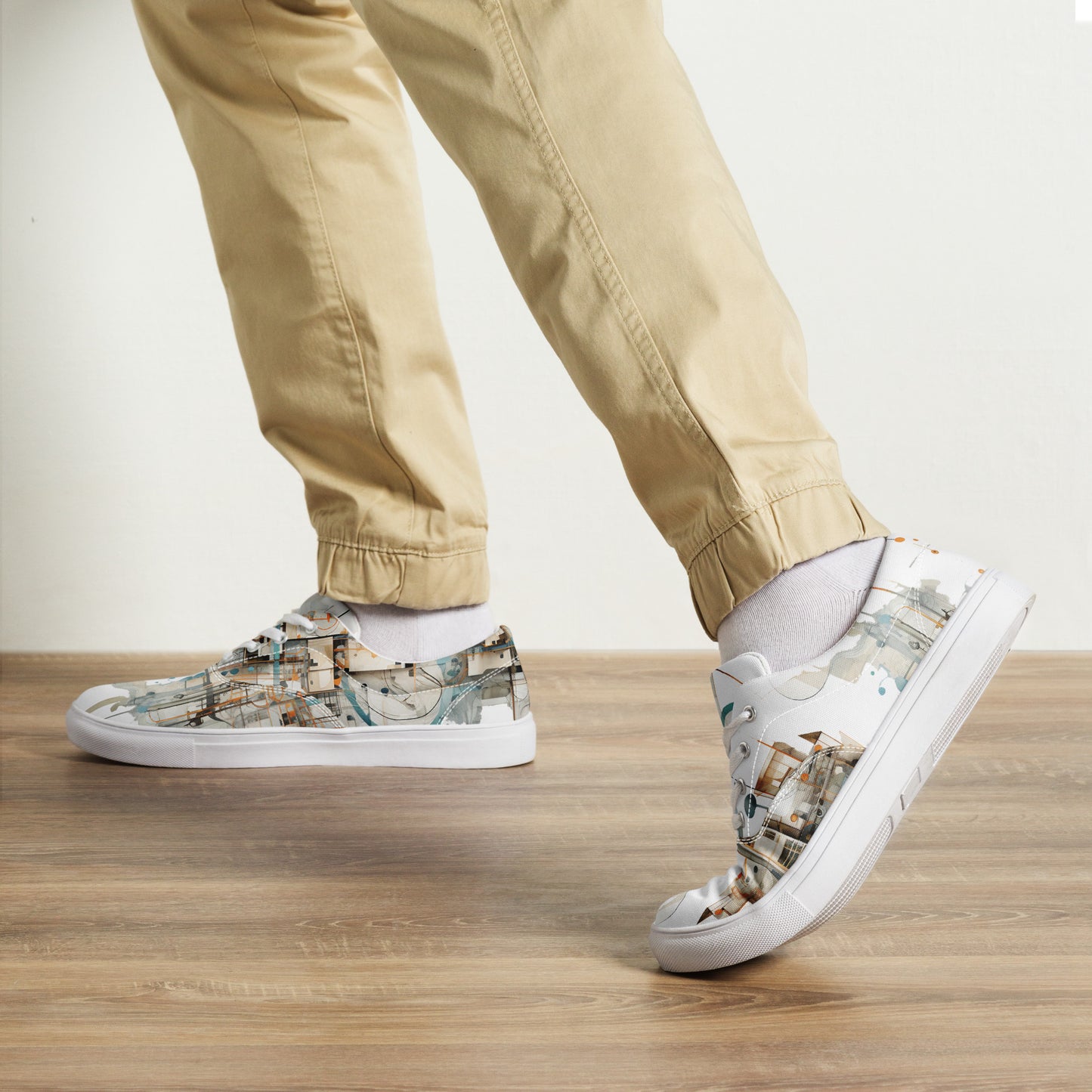 Men’s lace-up canvas shoes