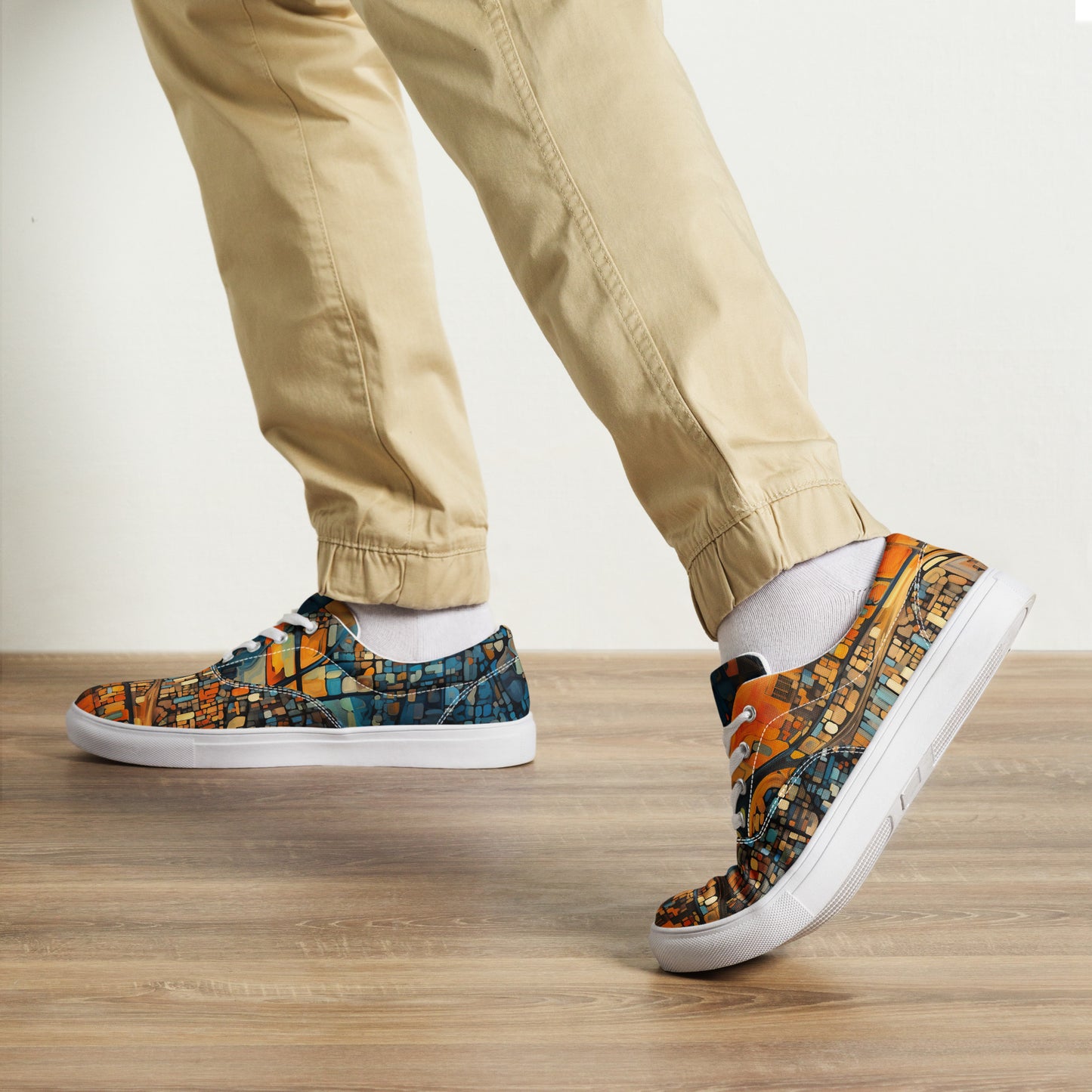 Men’s lace-up canvas shoes