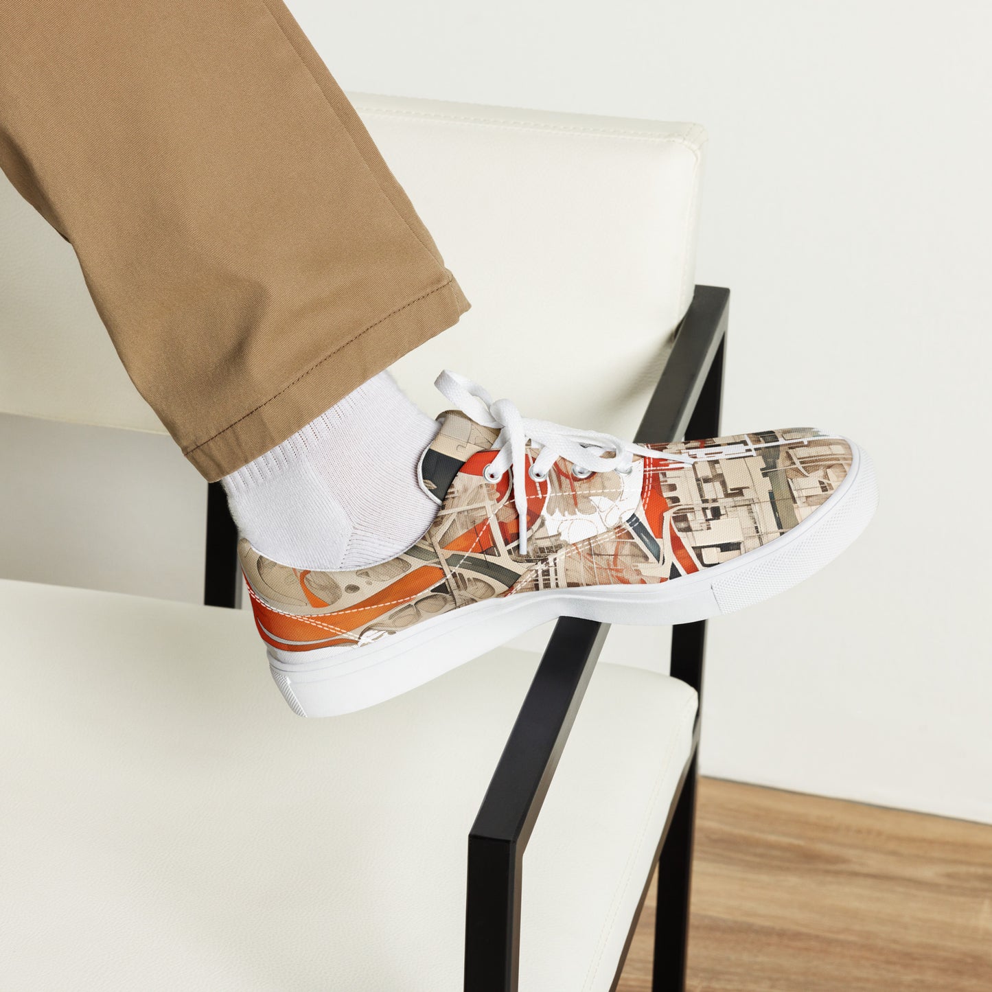 Men’s lace-up canvas shoes