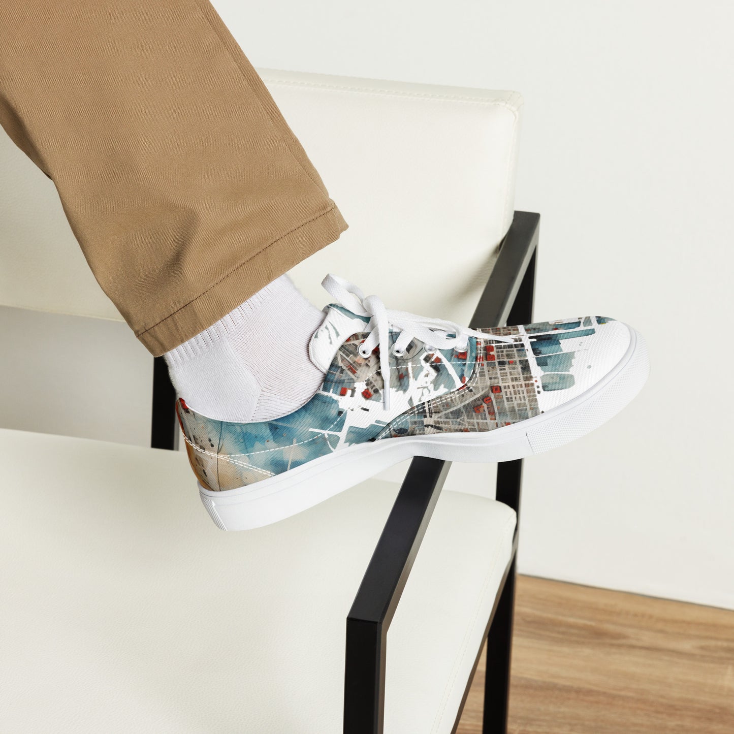Men’s lace-up canvas shoes