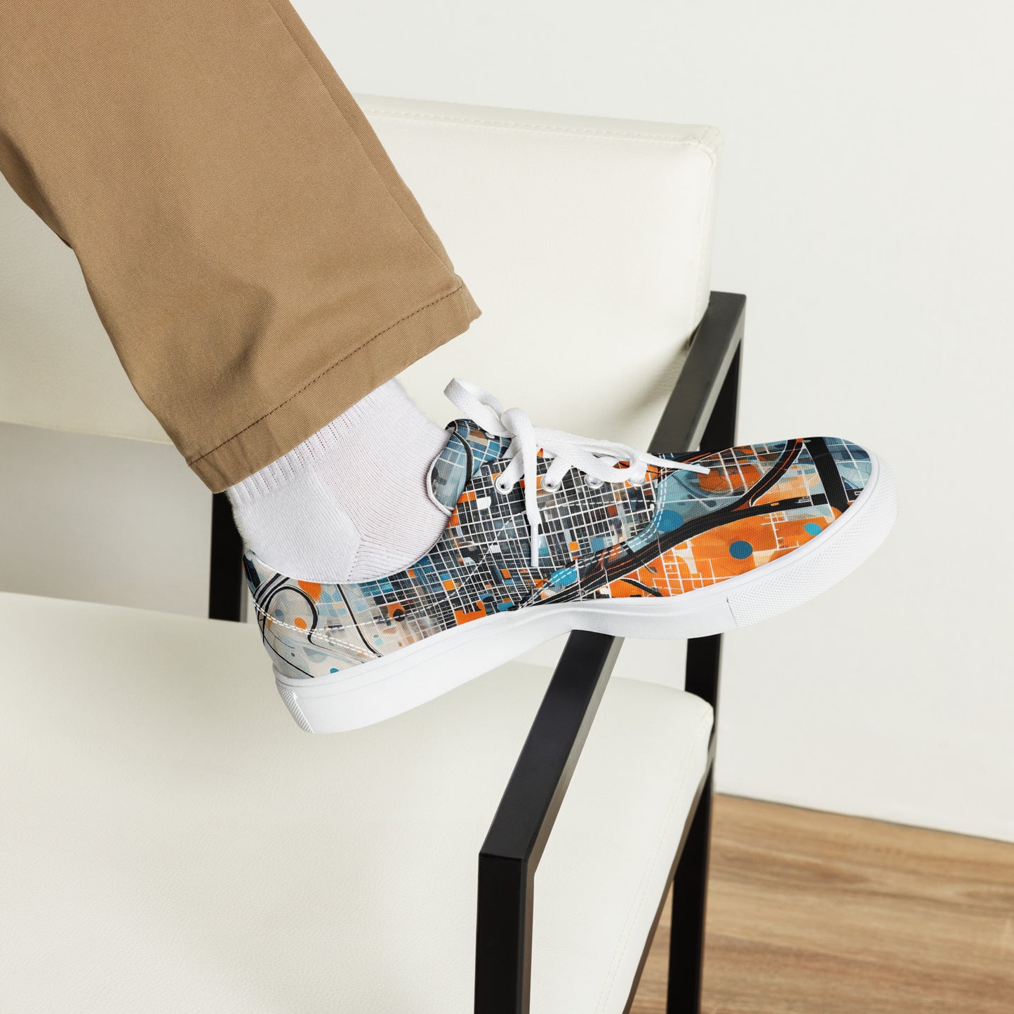 Men’s lace-up canvas shoes