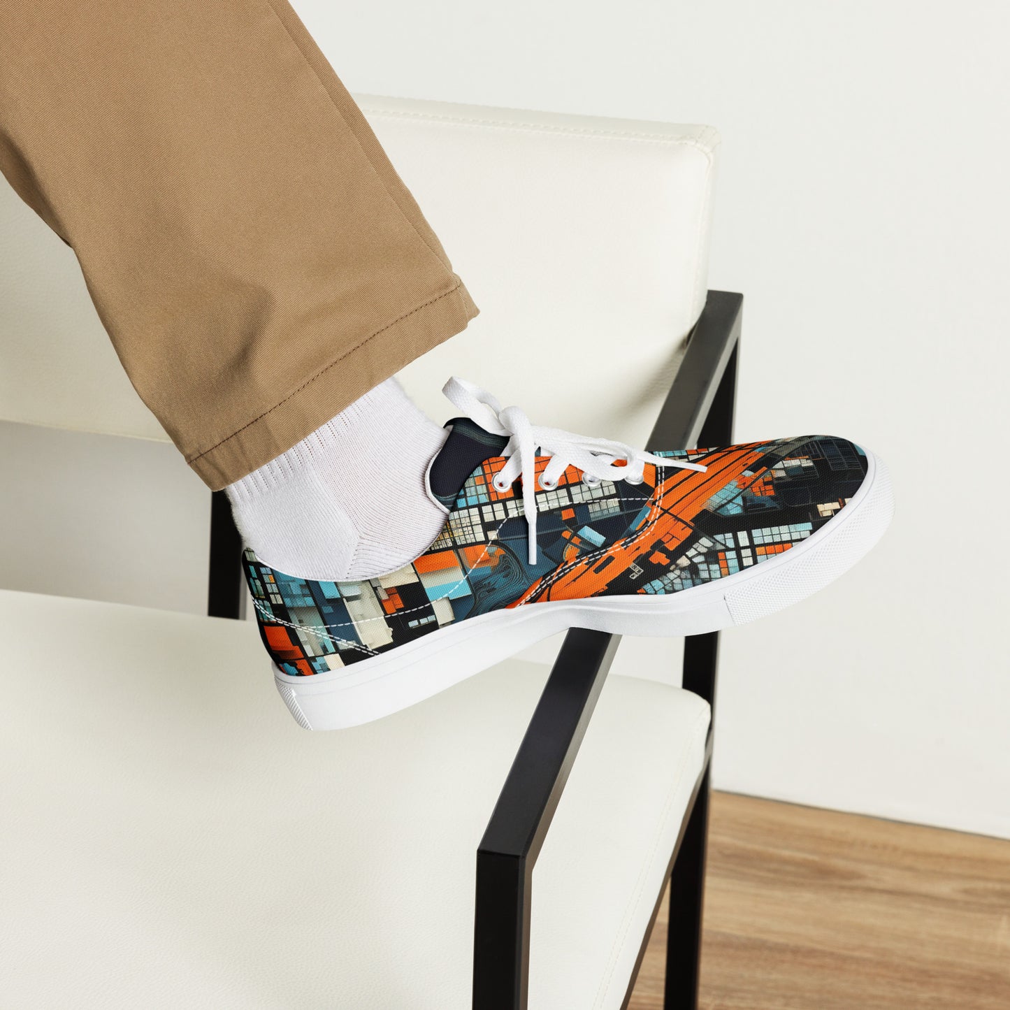 Men’s lace-up canvas shoes