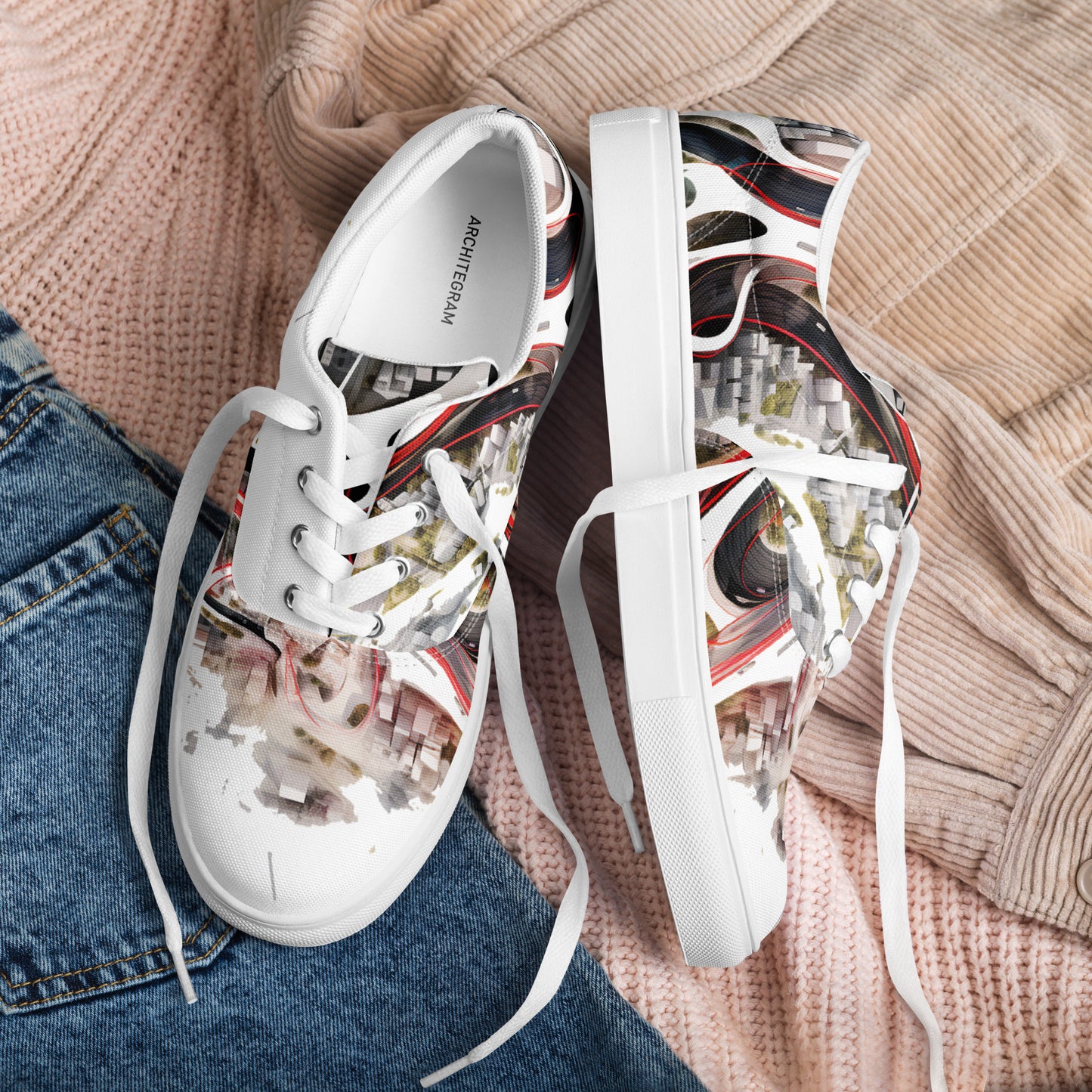 Men’s lace-up canvas shoes