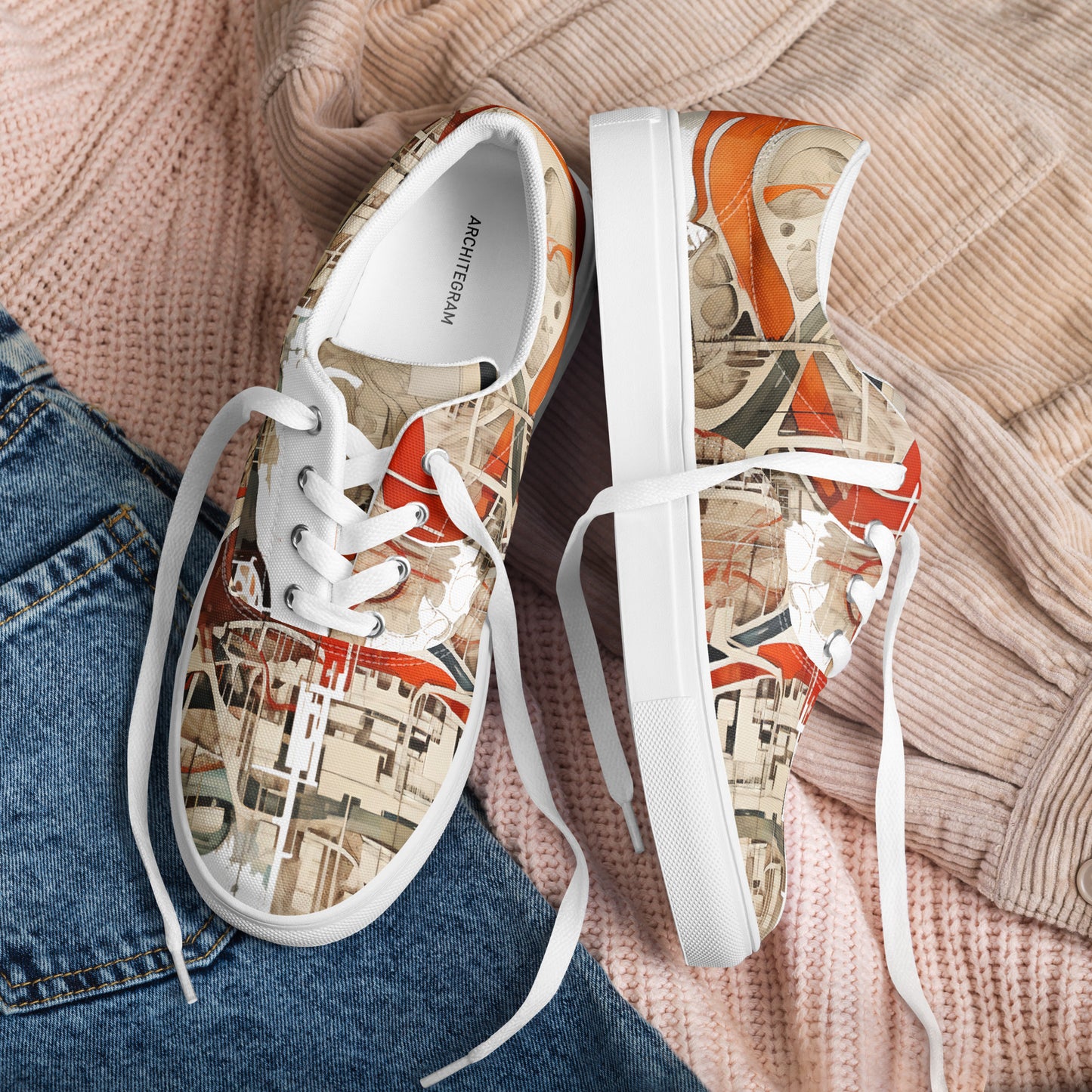 Men’s lace-up canvas shoes