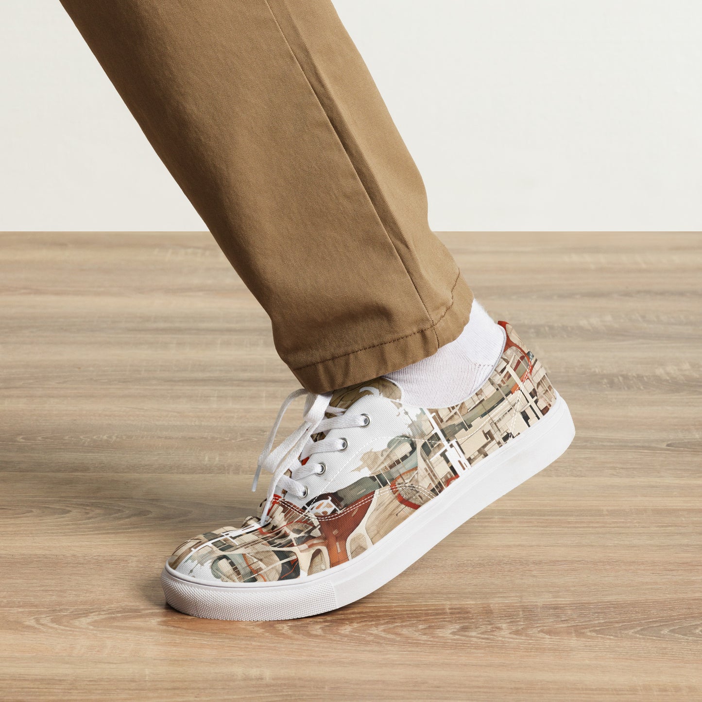 Men’s lace-up canvas shoes