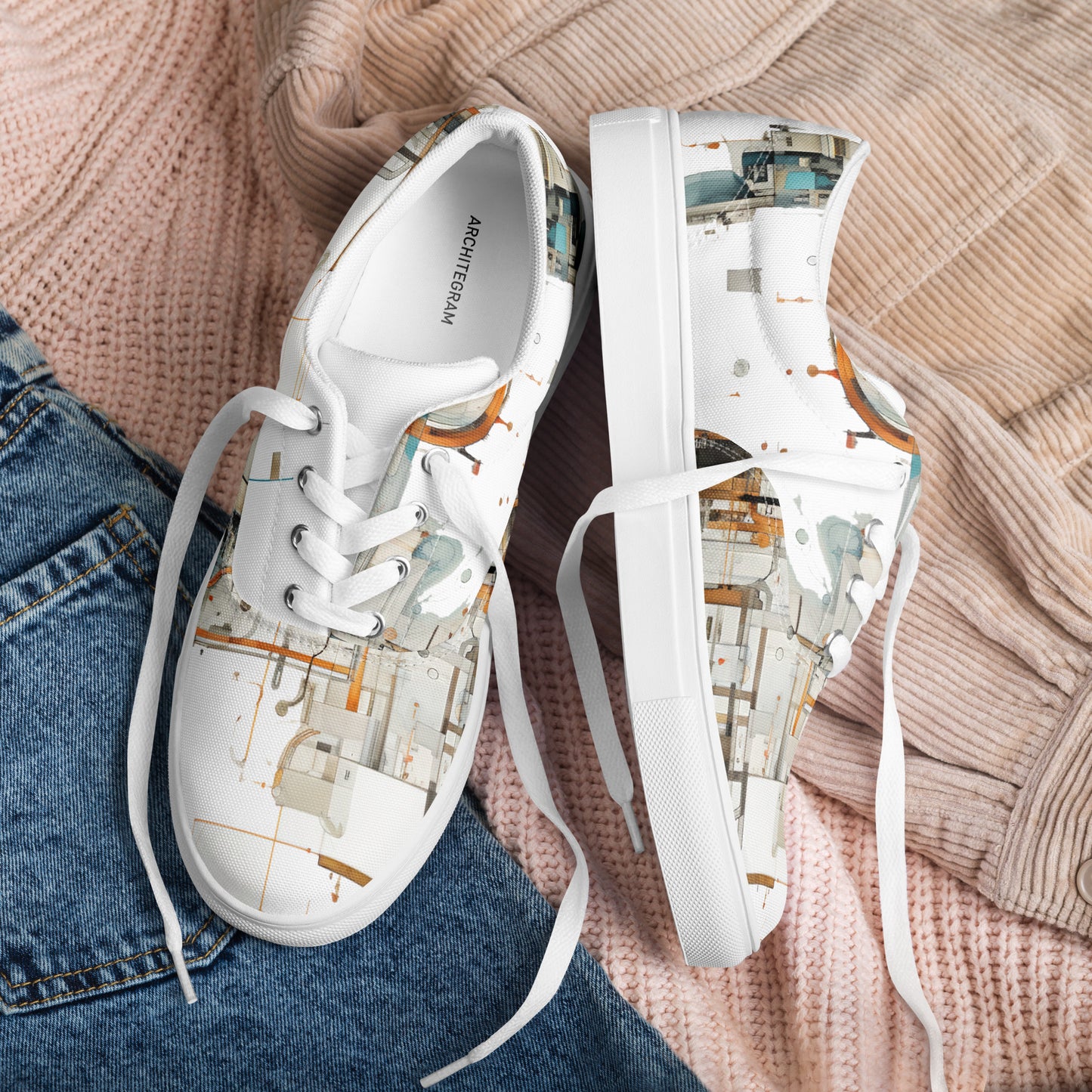 Men’s lace-up canvas shoes