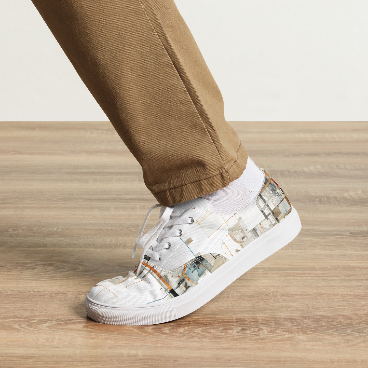 Men’s lace-up canvas shoes
