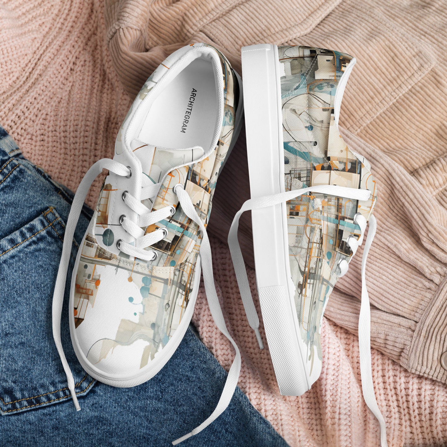 Men’s lace-up canvas shoes