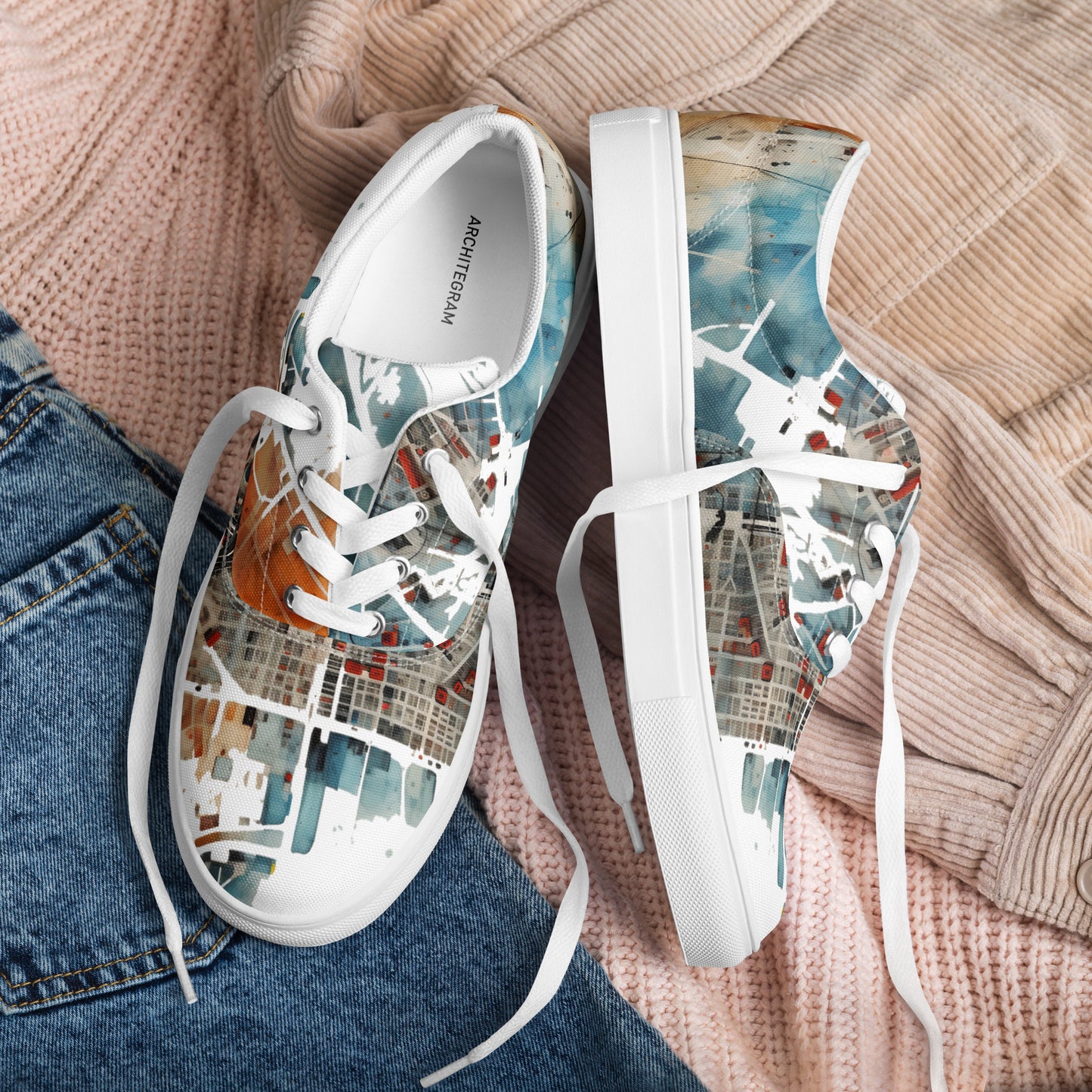 Men’s lace-up canvas shoes