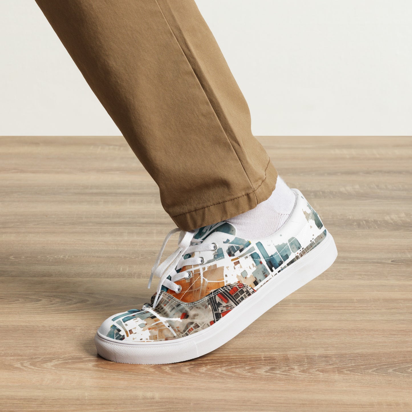 Men’s lace-up canvas shoes