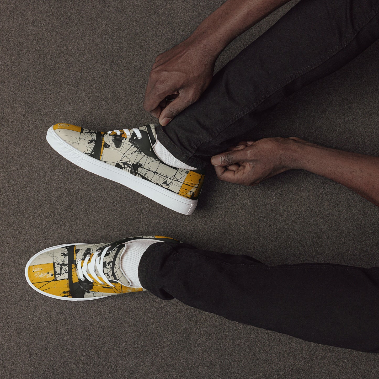 T-S Men’s lace-up canvas shoes