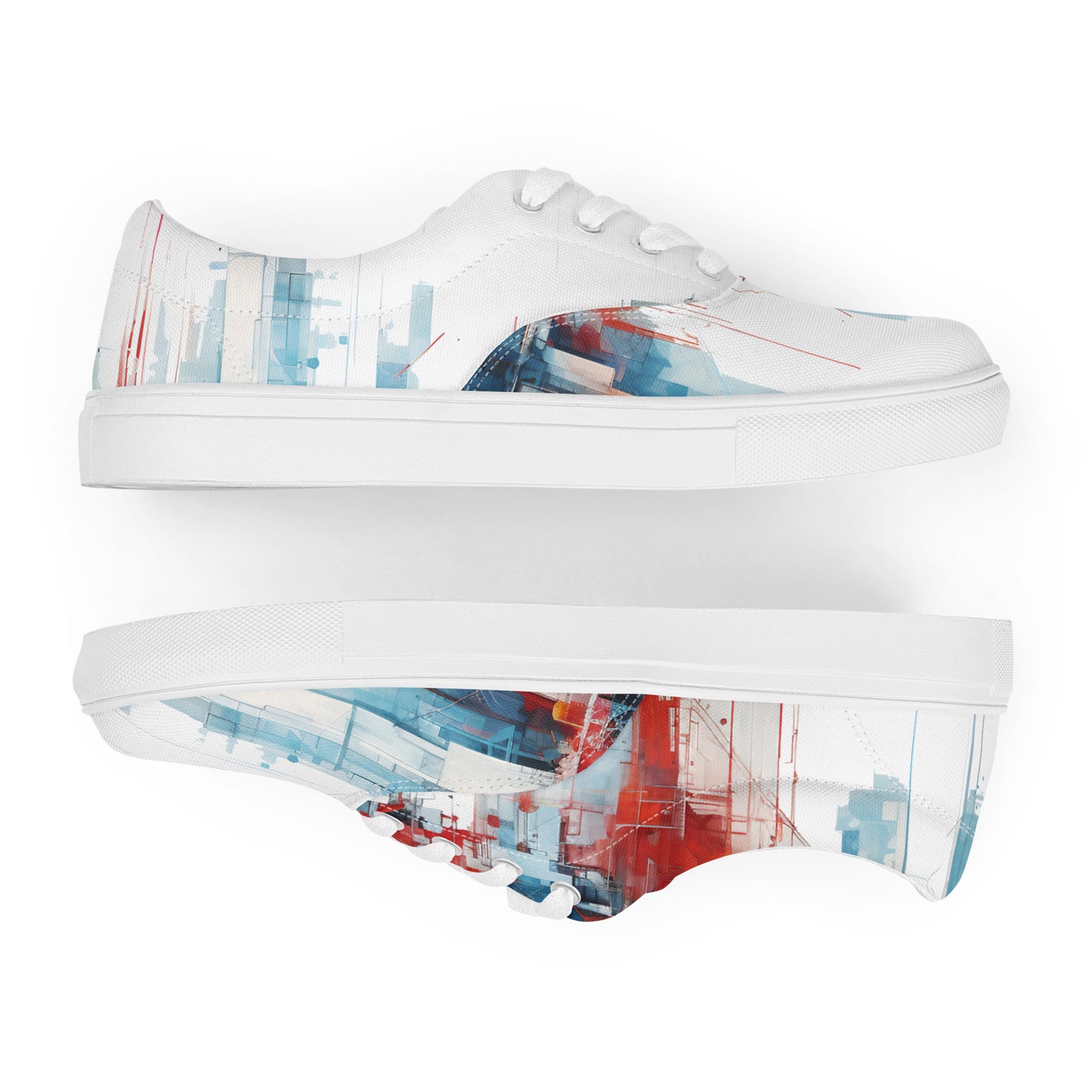 D-S Men’s lace-up canvas shoes