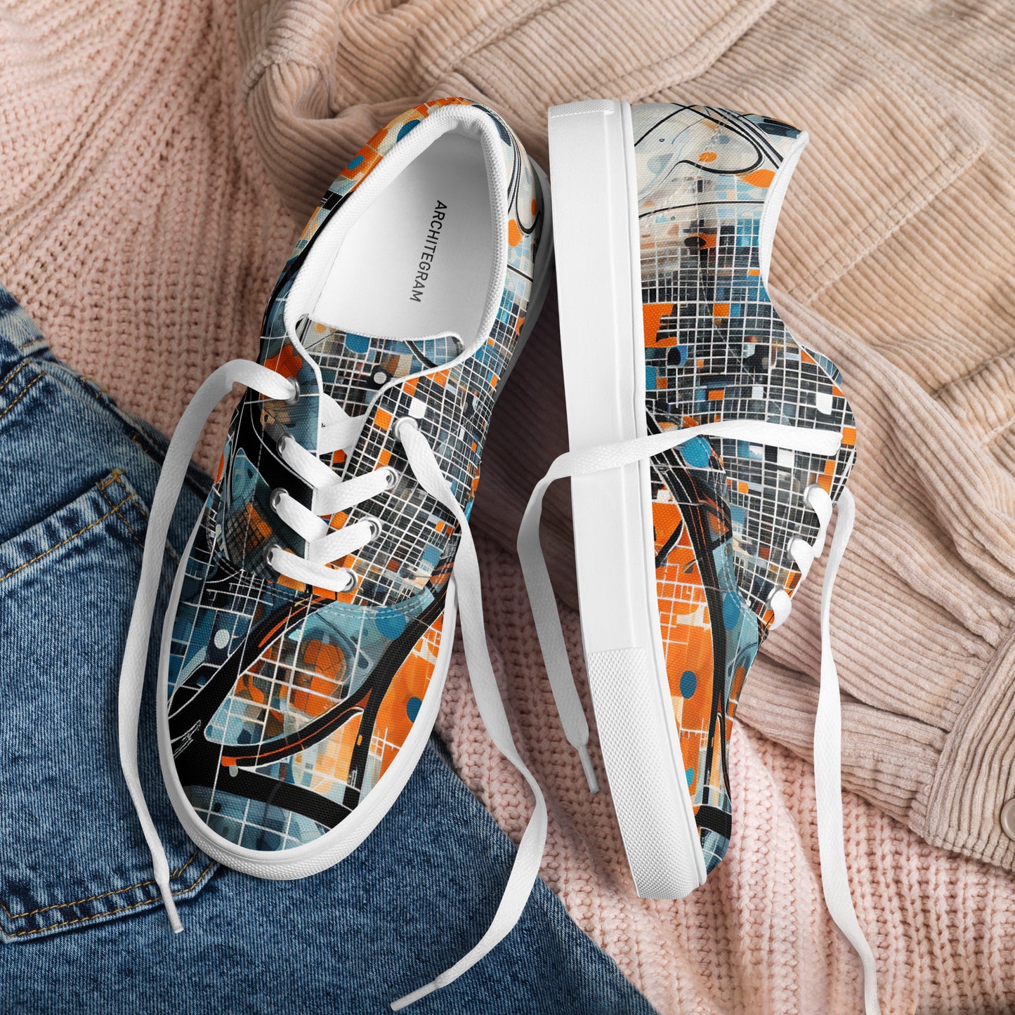 Men’s lace-up canvas shoes