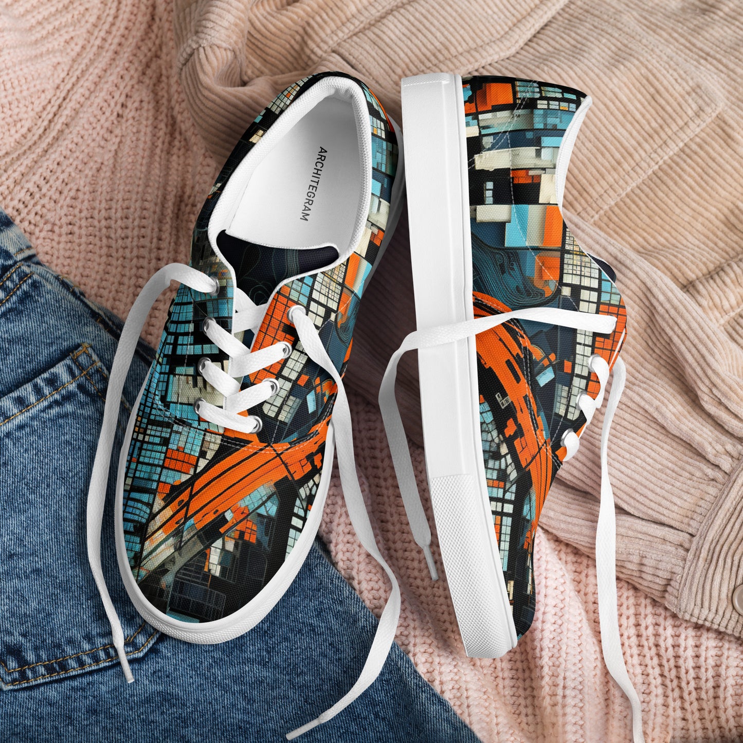 Men’s lace-up canvas shoes