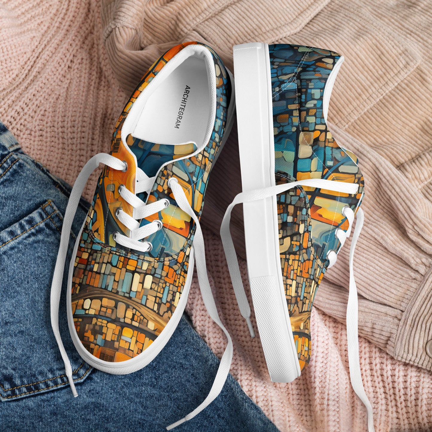 Men’s lace-up canvas shoes