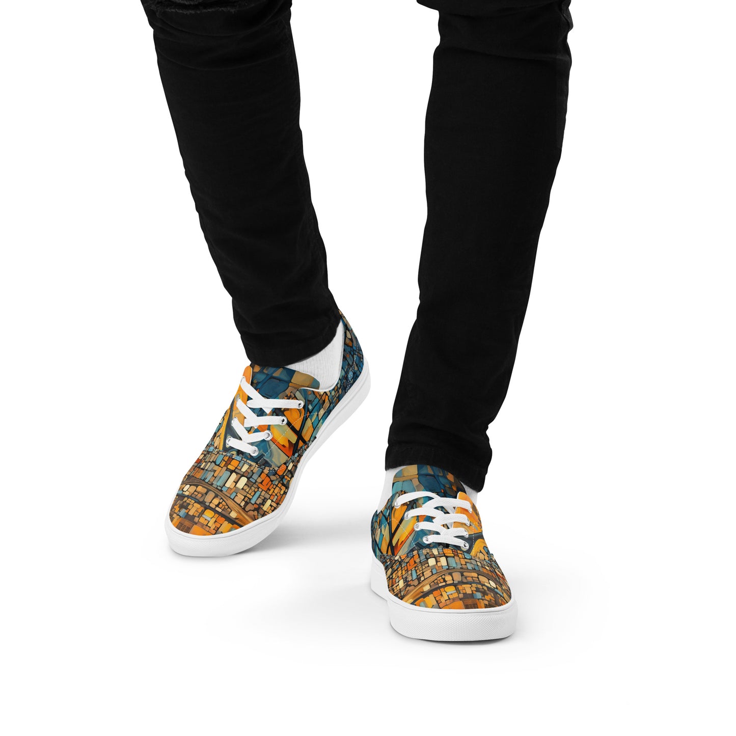 Men’s lace-up canvas shoes