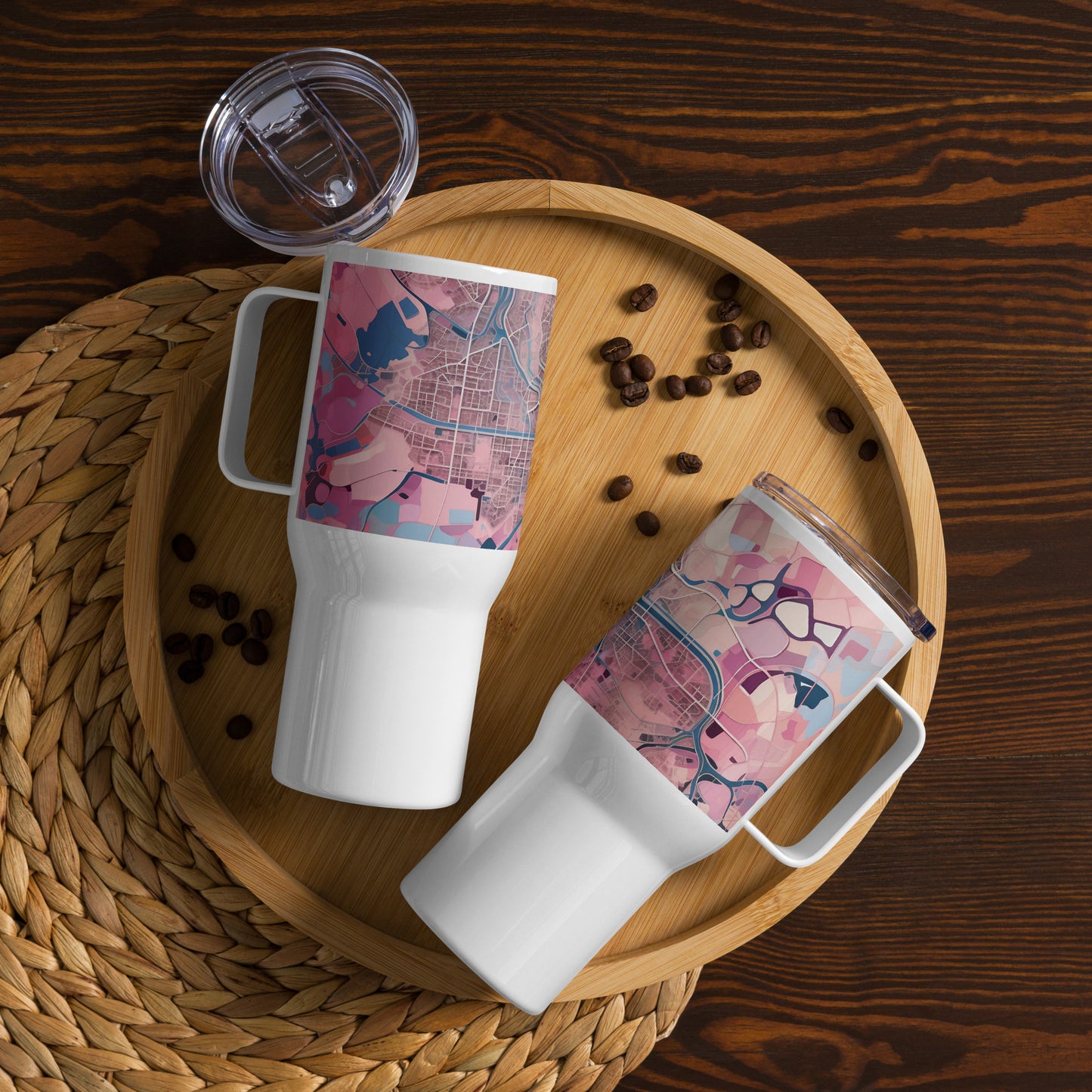 Taza de viaje con asa