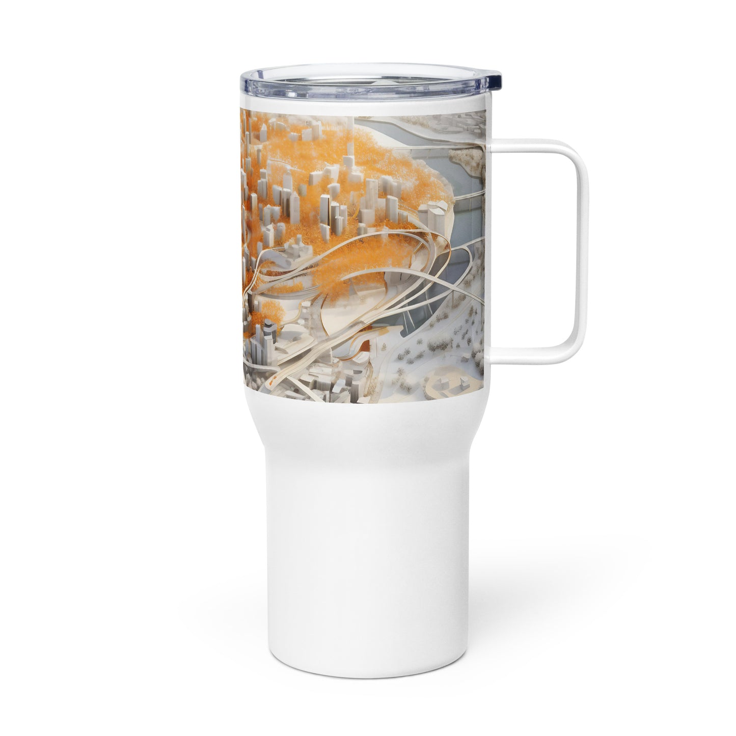 Taza de viaje con asa