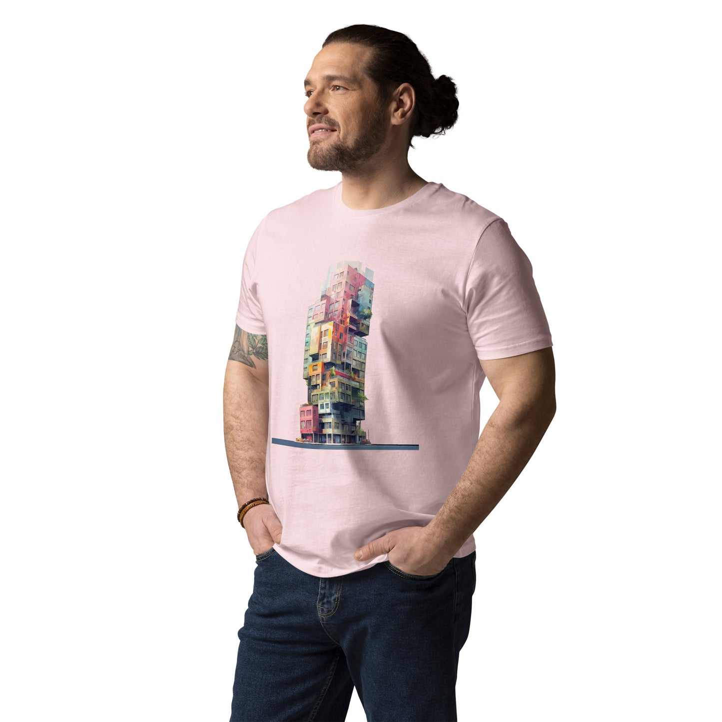 Camiseta unisex de algodón orgánico T-3D