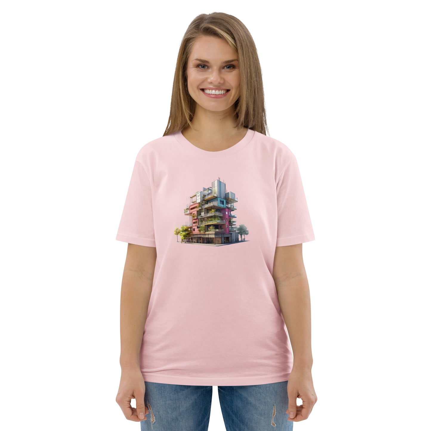 Camiseta unisex de algodón orgánico T-3D