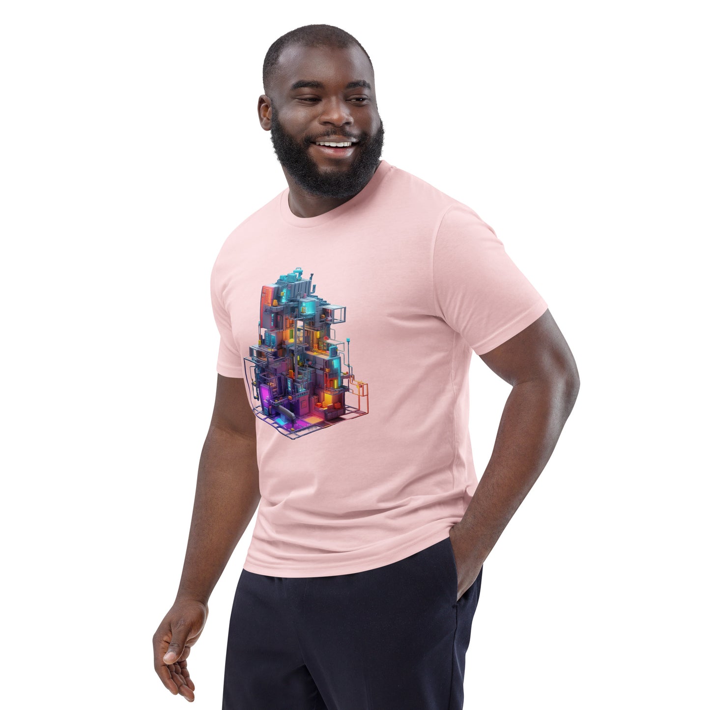 Camiseta unisex de algodón orgánico T-3D