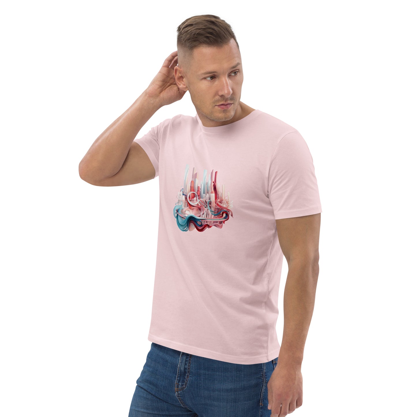 Camiseta unisex de algodón orgánico D-3D