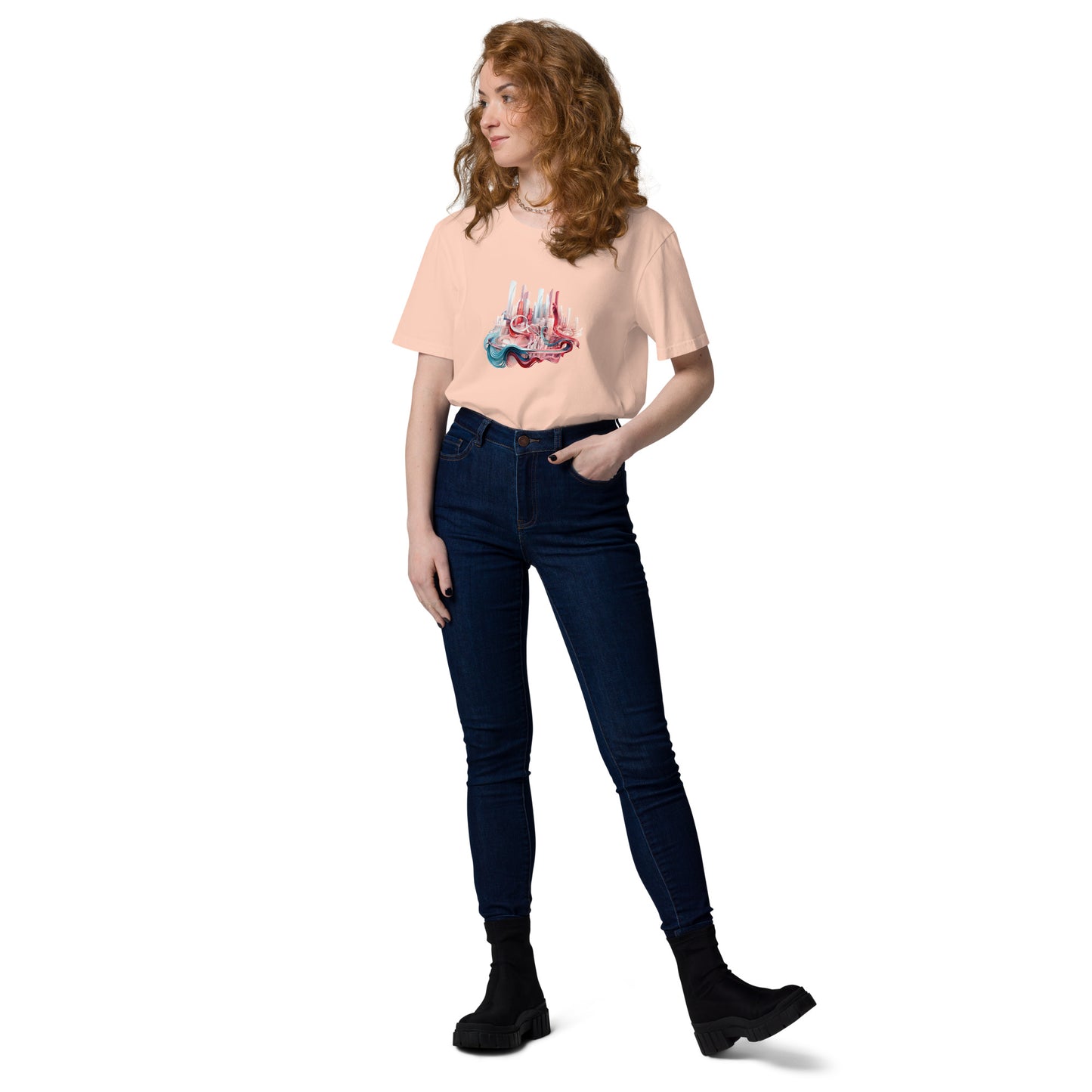 Camiseta unisex de algodón orgánico D-3D