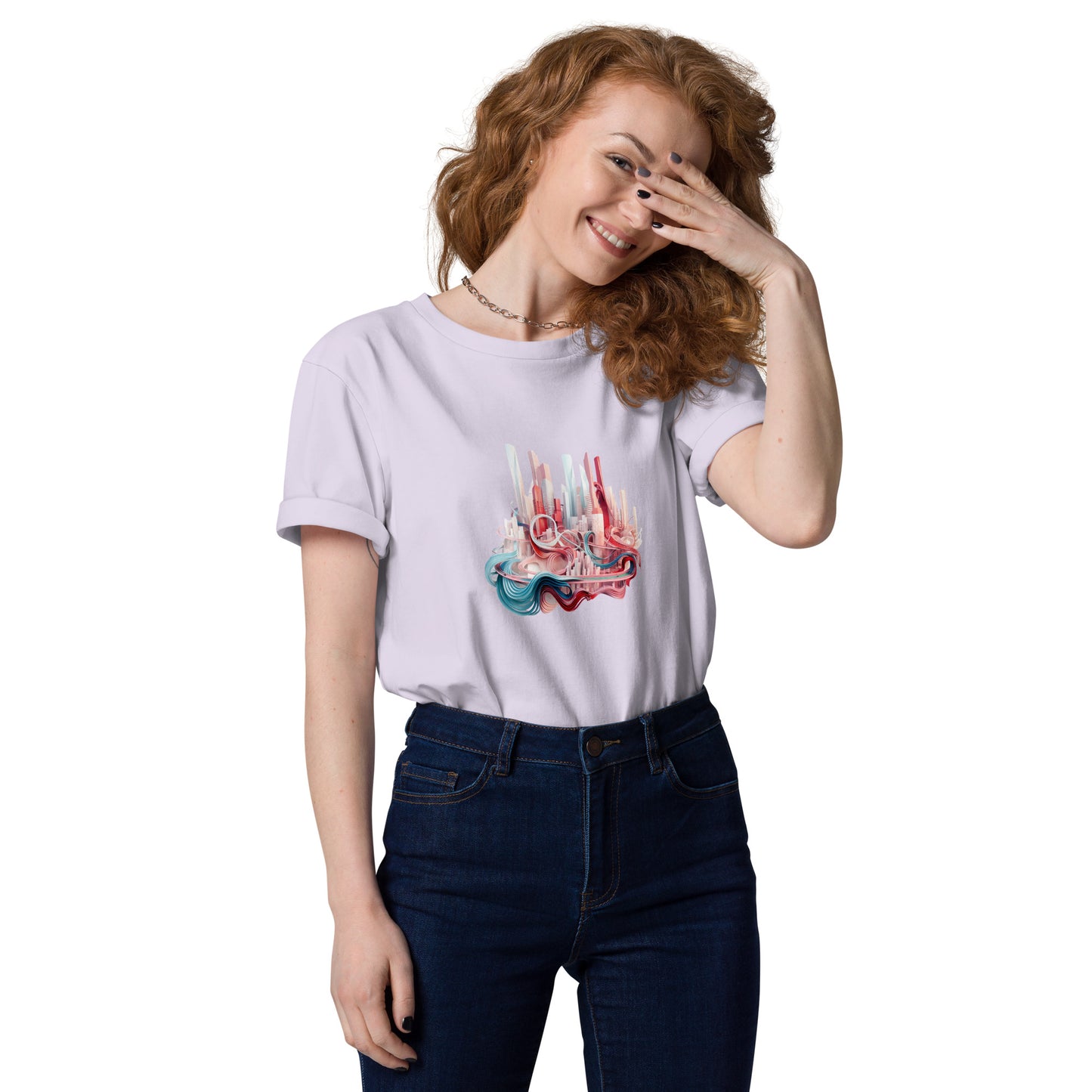 Camiseta unisex de algodón orgánico D-3D