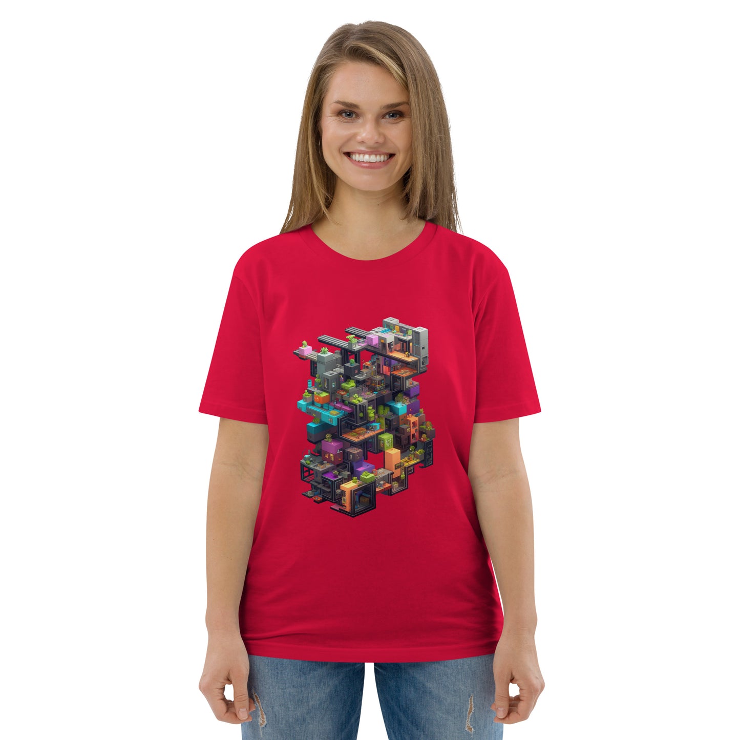 Camiseta unisex de algodón orgánico T-3D
