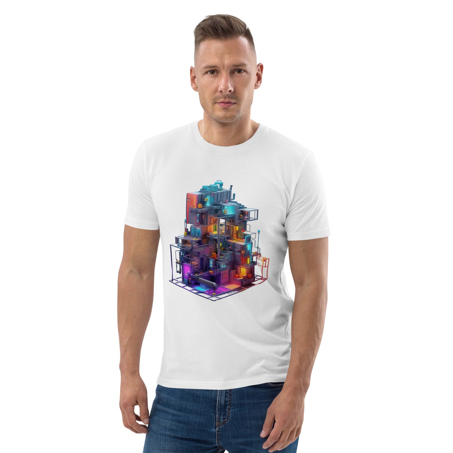 Camiseta unisex de algodón orgánico T-3D