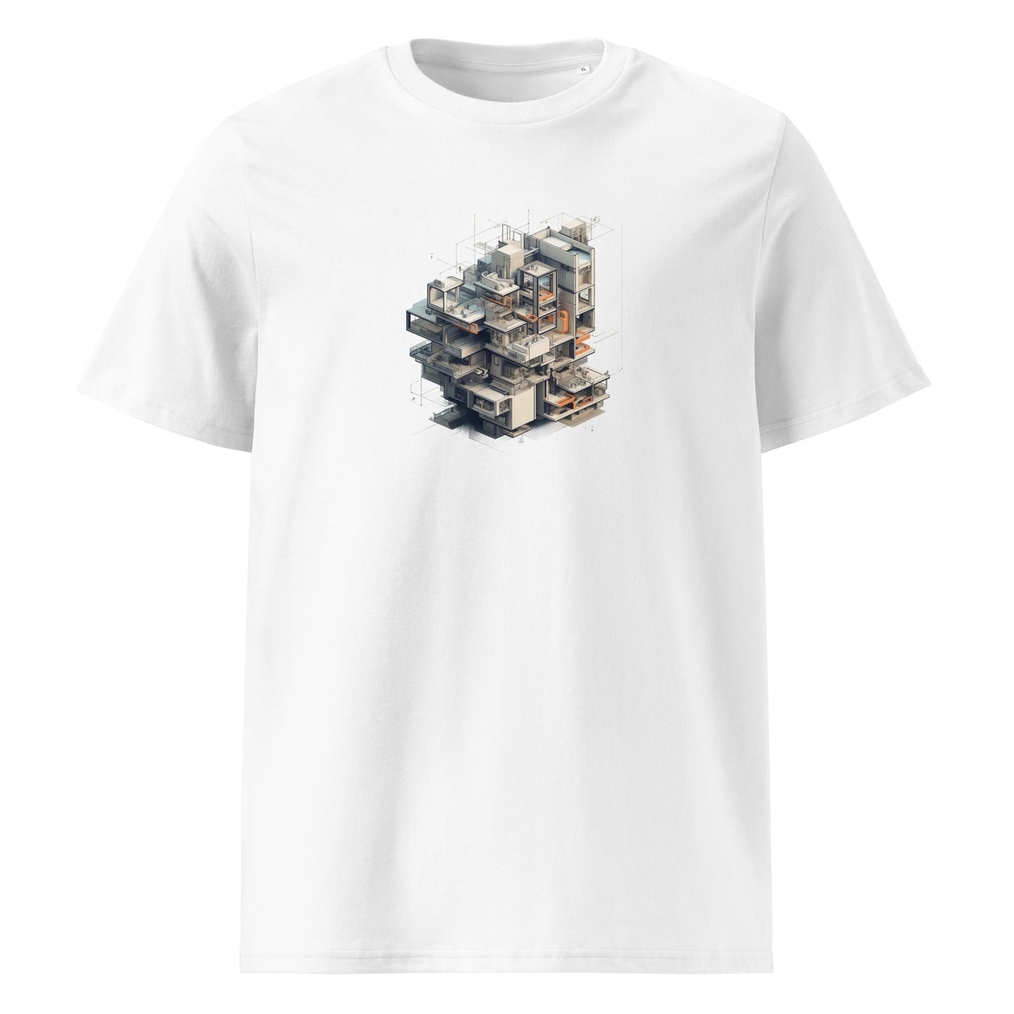Camiseta unisex de algodón orgánico T-3D