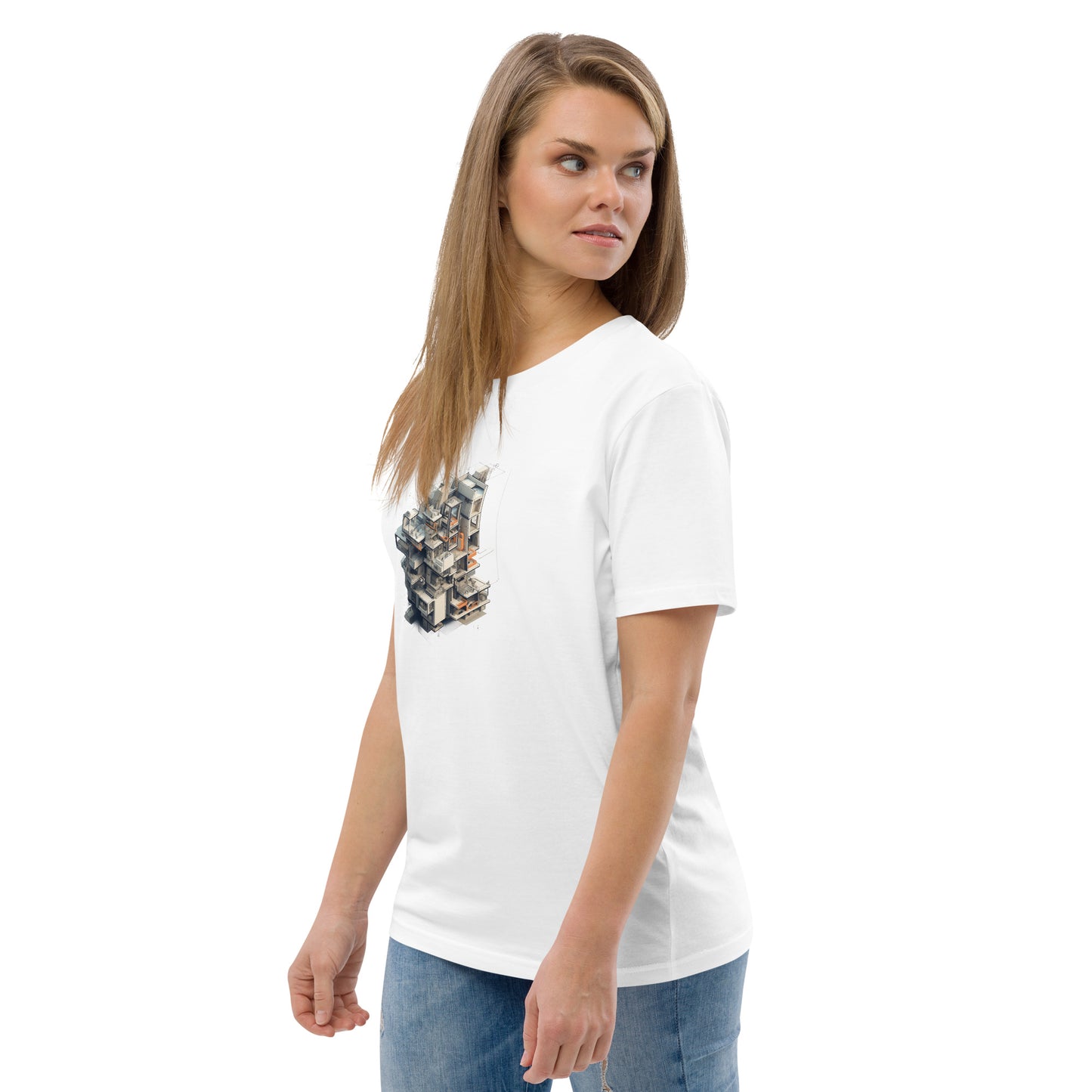 Camiseta unisex de algodón orgánico T-3D